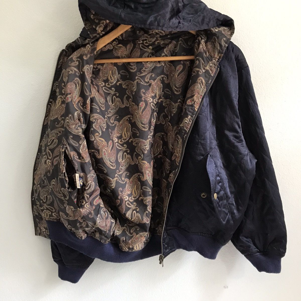 Japanese Brand Paisley Bandana reversibleHoodie jacket bomber Size M / US 6-8 / IT 42-44 - 8 Thumbnail