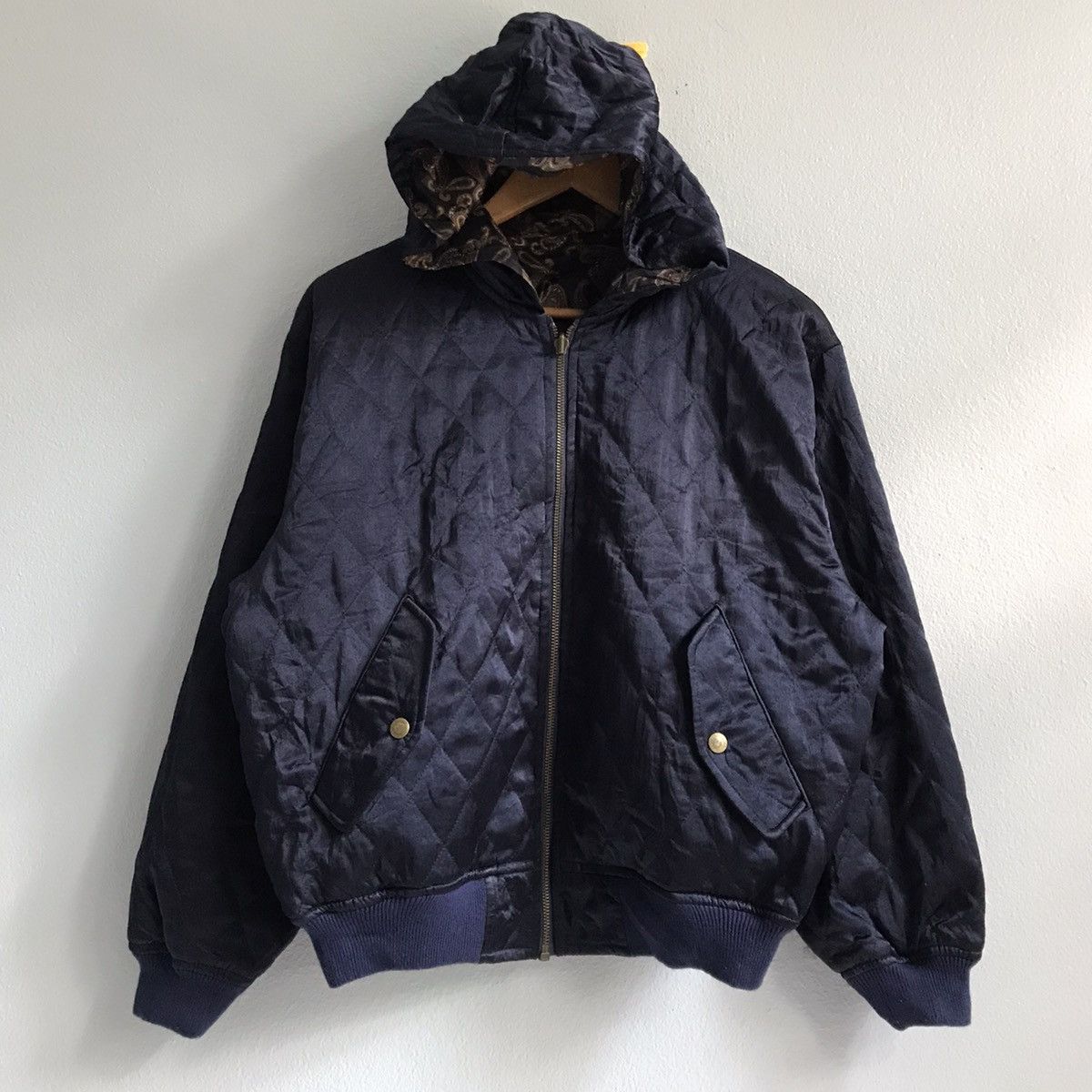 Japanese Brand Paisley Bandana reversibleHoodie jacket bomber Size M / US 6-8 / IT 42-44 - 4 Thumbnail