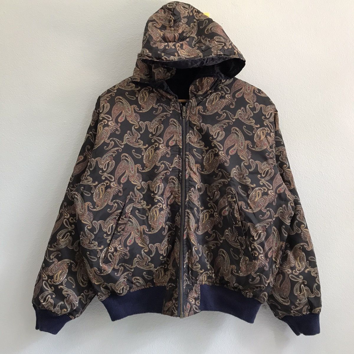Japanese Brand Paisley Bandana reversibleHoodie jacket bomber Size M / US 6-8 / IT 42-44 - 3 Thumbnail