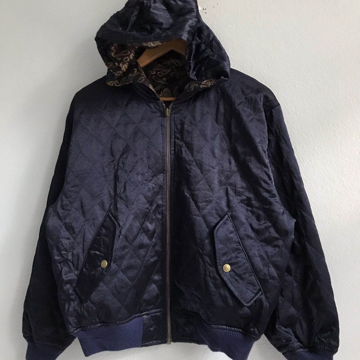 Japanese Brand Paisley Bandana reversibleHoodie jacket bomber Size M / US 6-8 / IT 42-44 - 5 Thumbnail