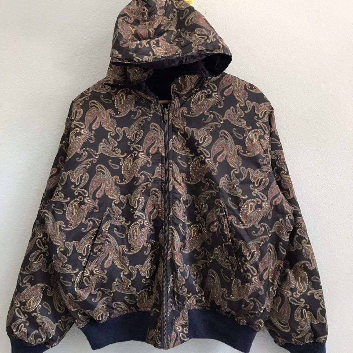 Japanese Brand Paisley Bandana reversibleHoodie jacket bomber Size M / US 6-8 / IT 42-44 - 7 Thumbnail