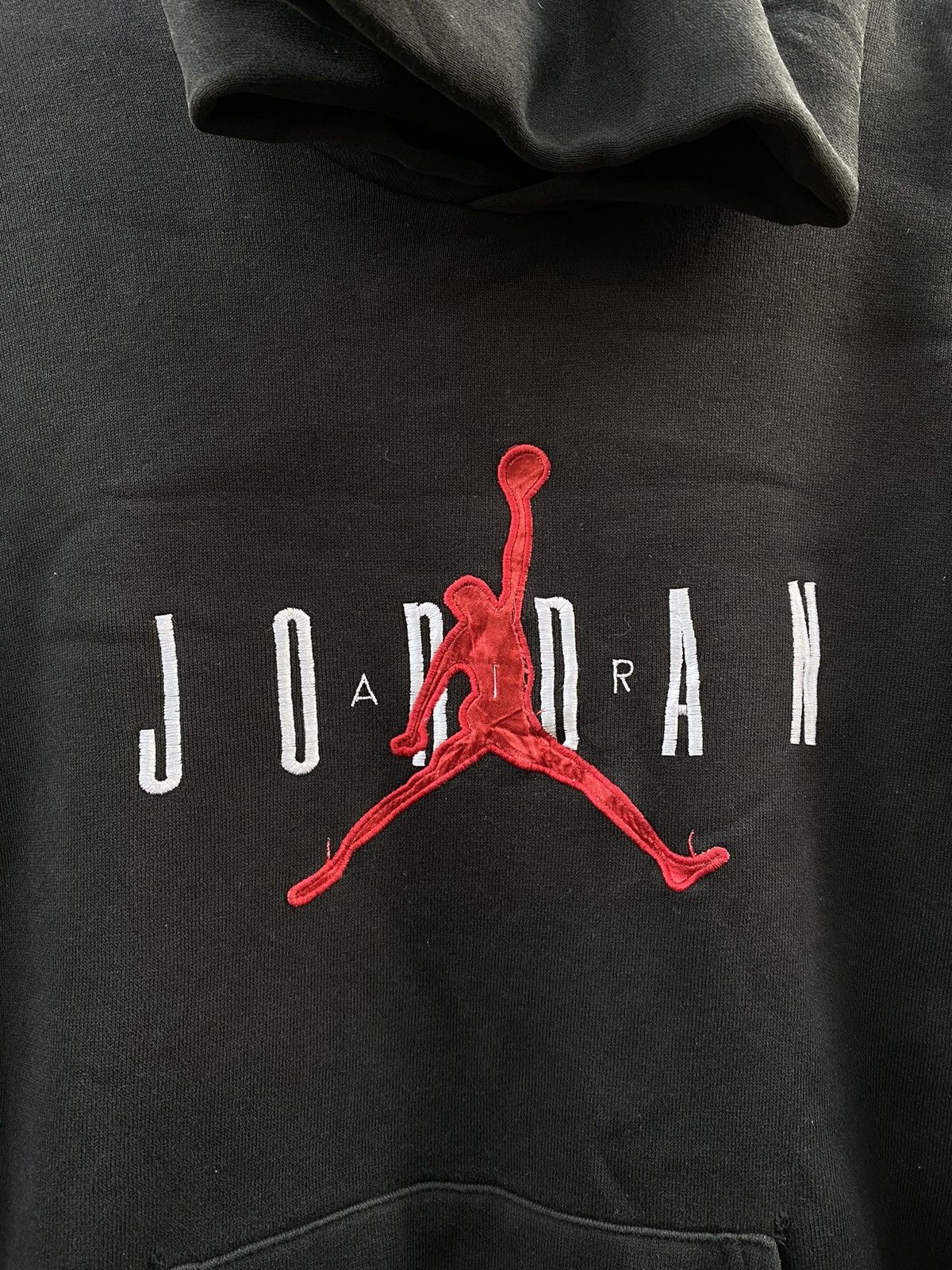 Vintage Vintage Nike Air Jordan Spell Out Black Sweatshirts Hoodies Size US M / EU 48-50 / 2 - 3 Thumbnail
