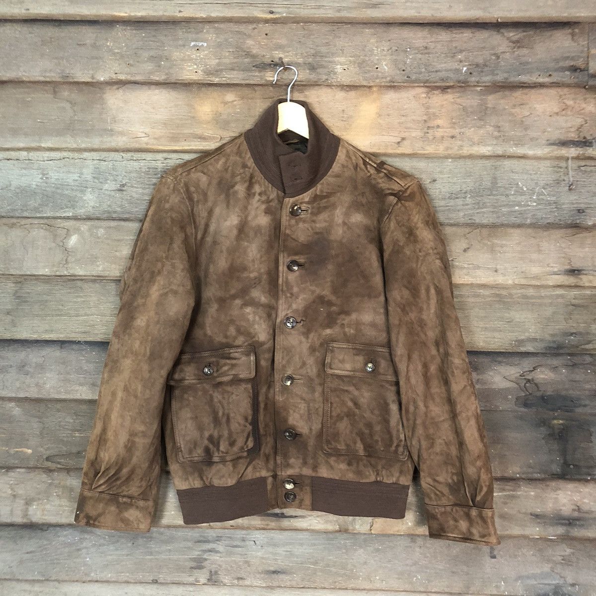 BrownLeather Jacket #053A