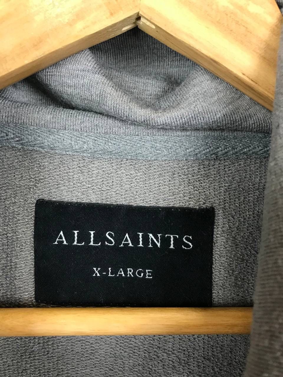 Allsaints Allsaints luxury streetwear gray zip sweatshirt Size US XL / EU 56 / 4 - 3 Thumbnail
