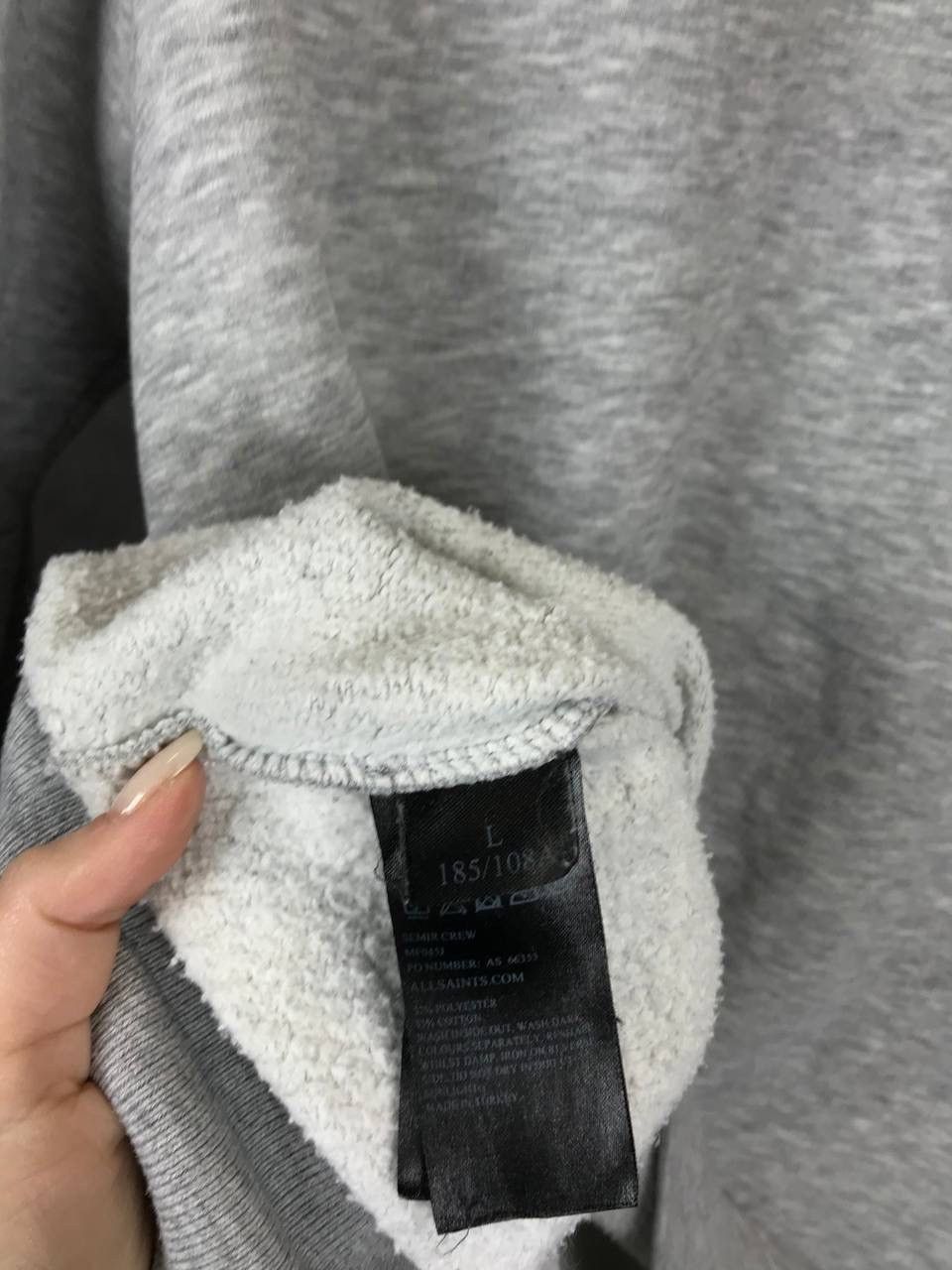 Allsaints Allsaints luxury streetwear gray sweatshirt Size US L / EU 52-54 / 3 - 5 Thumbnail