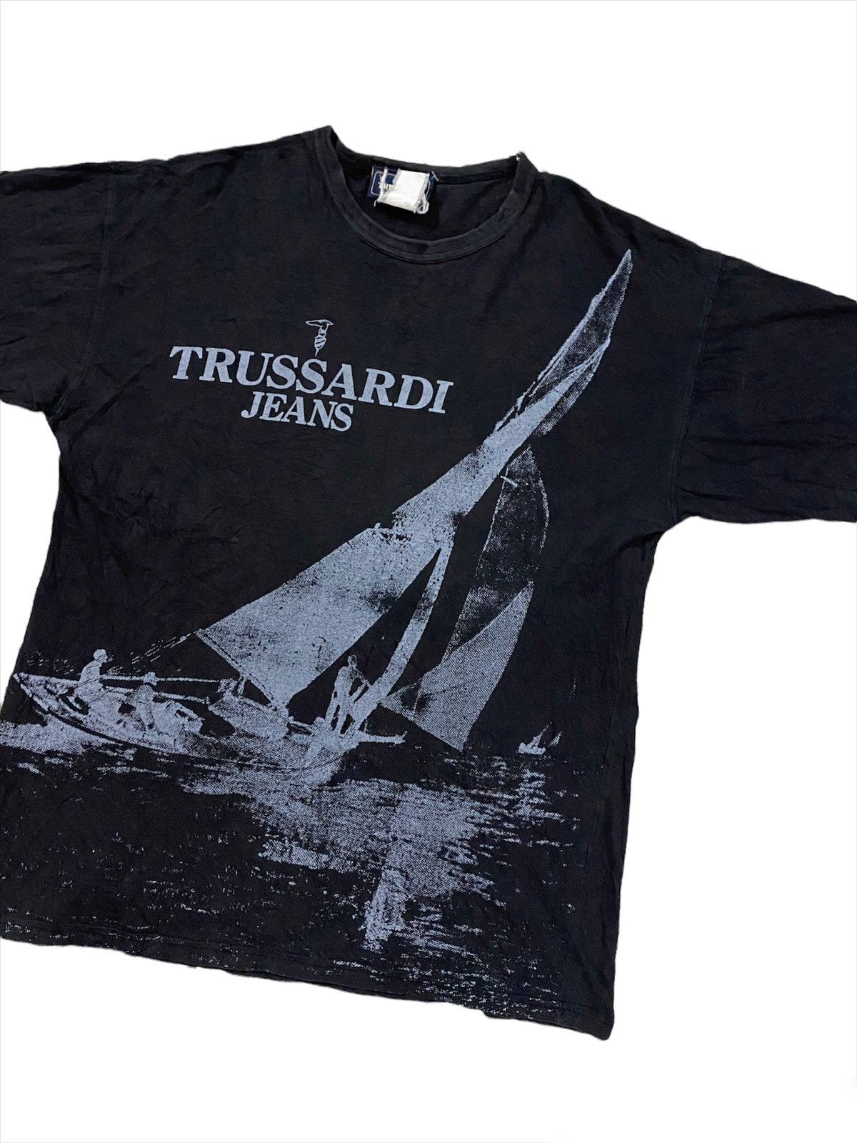 Trussardi × Vintage Vintage Trussardi Jeans Shirt Size US L / EU 52-54 / 3 - 1 Thumbnail