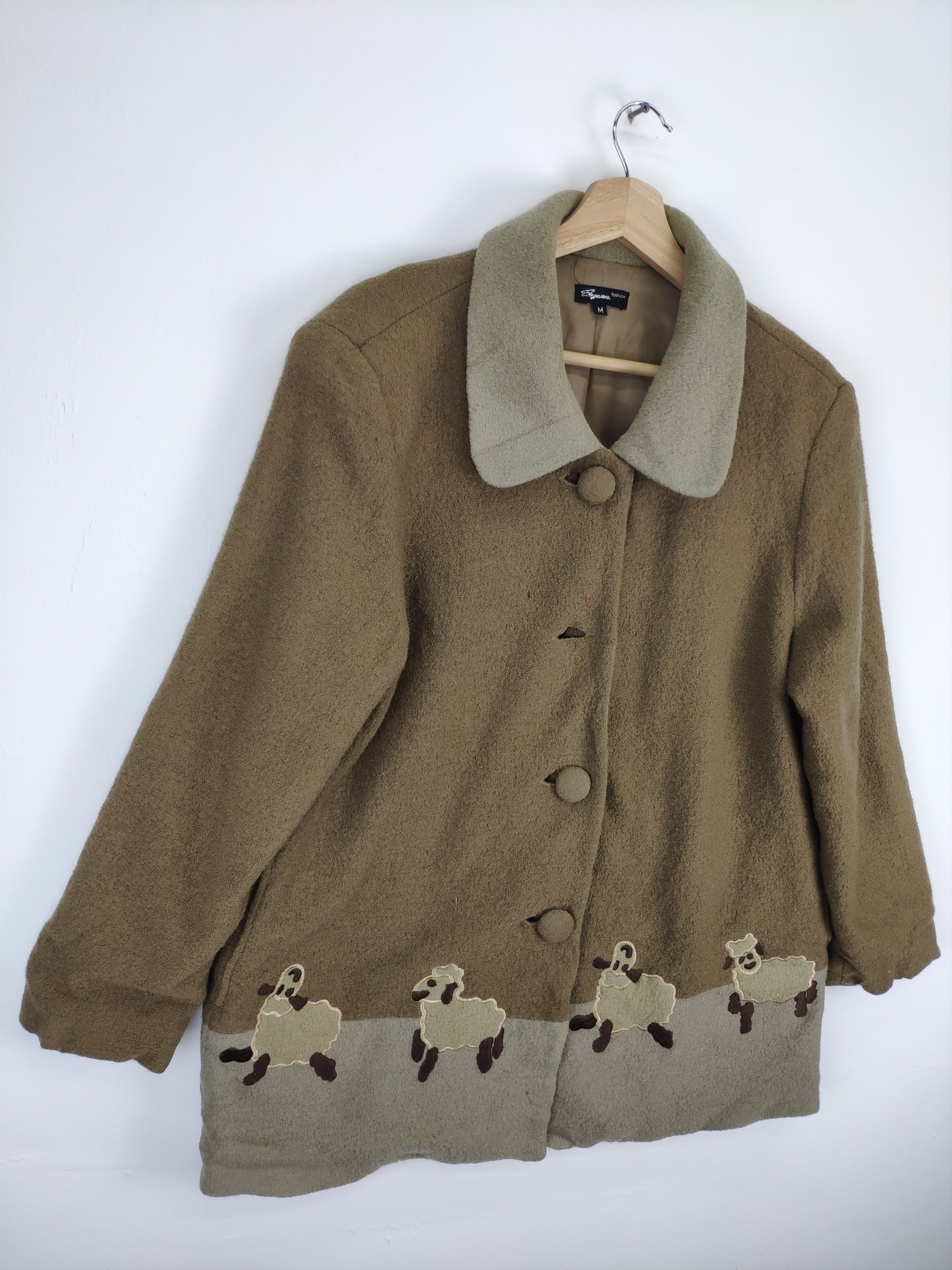 Japanese Brand × Vintage Offer 💥 Vintage Wool Cardigan Button Up by Elegance Size M / US 6-8 / IT 42-44 - 3 Thumbnail