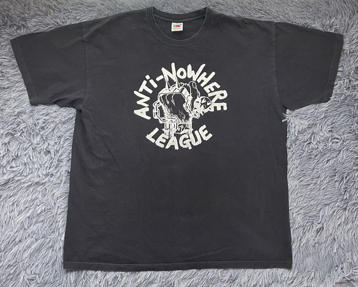 Band Tees × Vintage Anti-Nowhere League vintage 90s t-shirt Size US XL / EU 56 / 4 - 1 Thumbnail
