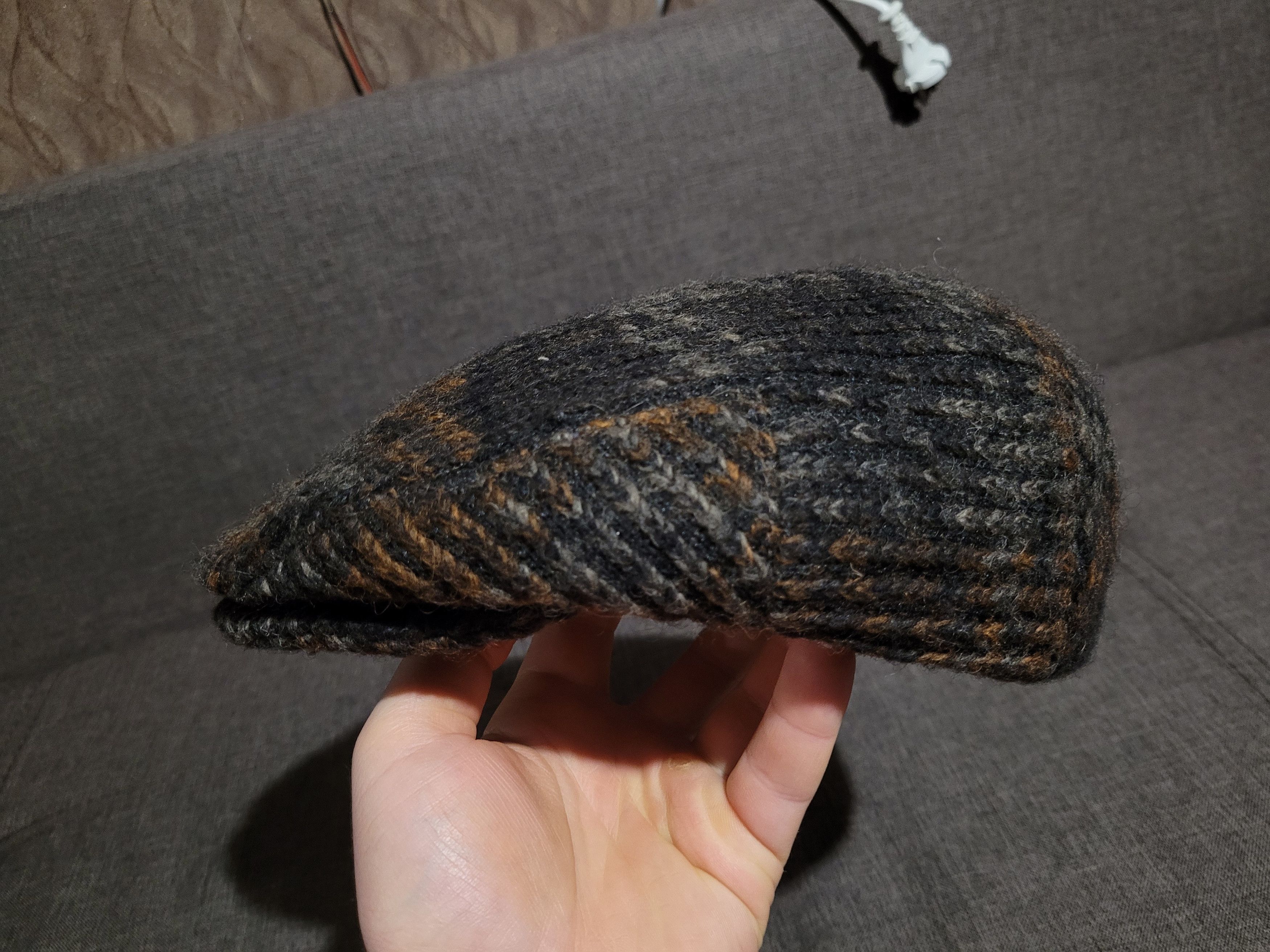 Harris Tweed Vintage flat cap Faustmann Germany newboys Size ONE SIZE - 4 Thumbnail