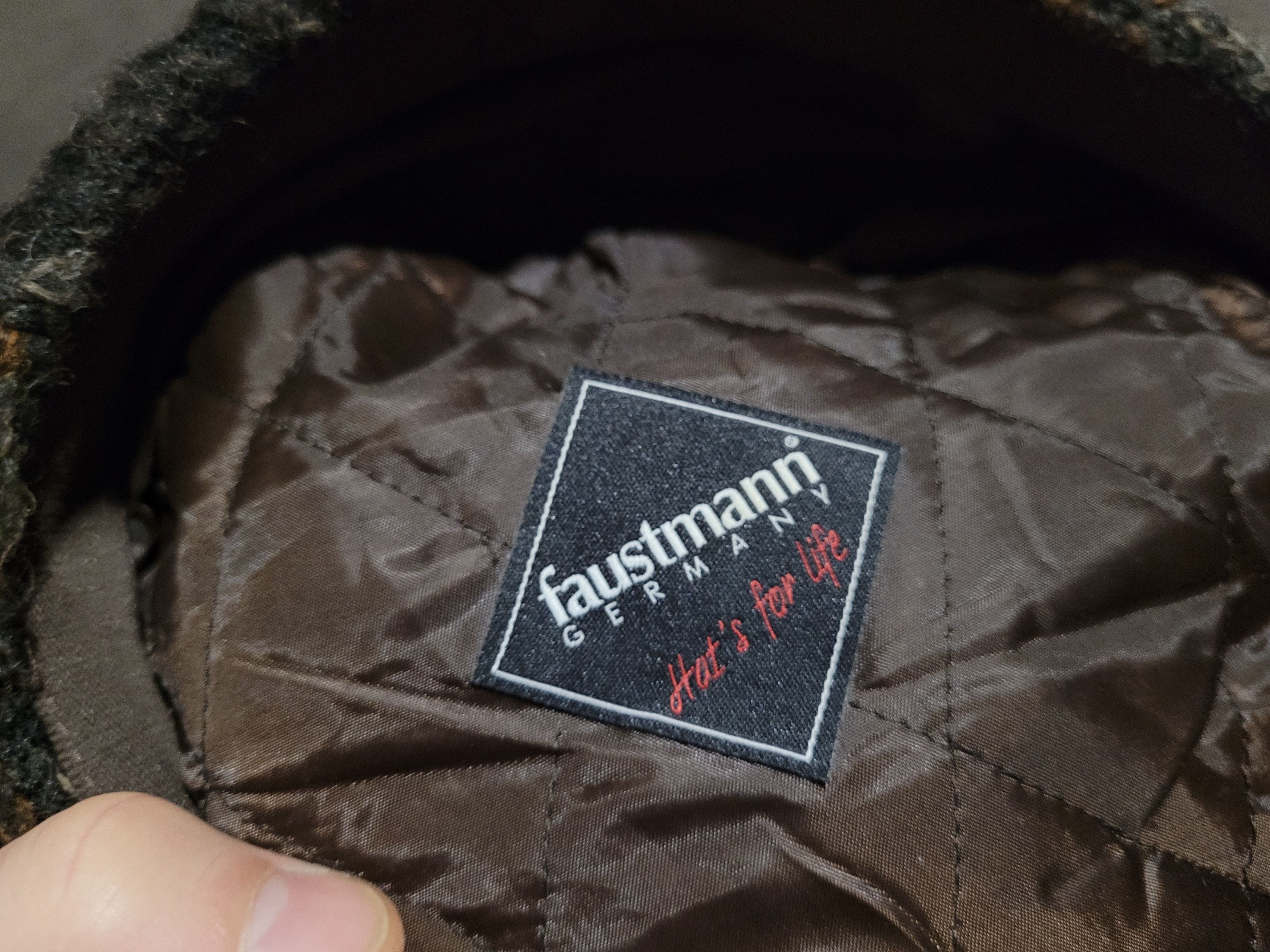 Harris Tweed Vintage flat cap Faustmann Germany newboys Size ONE SIZE - 6 Thumbnail