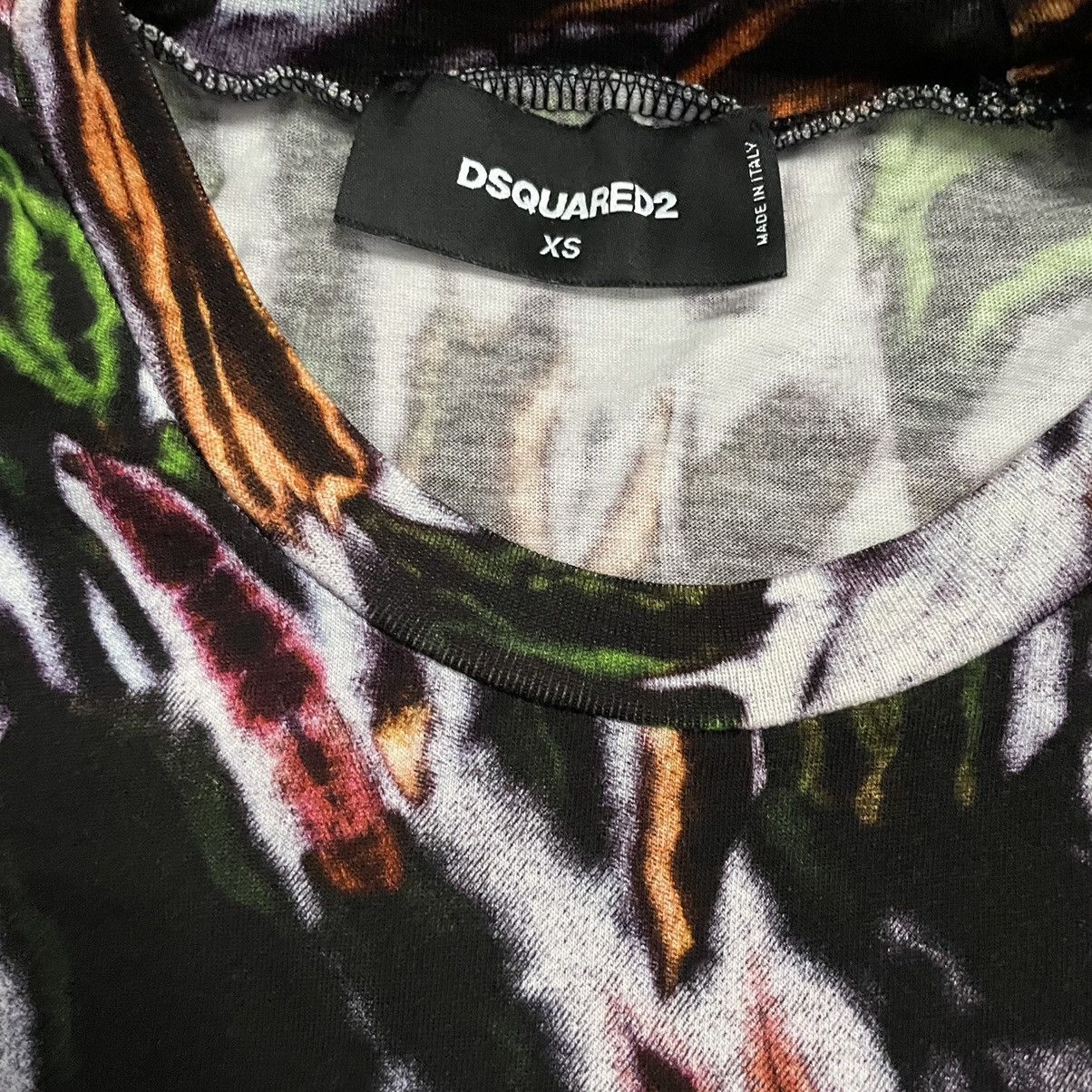 Def Leppard × Dsquared2 Dsquared2 Tie Dye printed tshirt in XS Size US XS / EU 42 / 0 - 2 Thumbnail