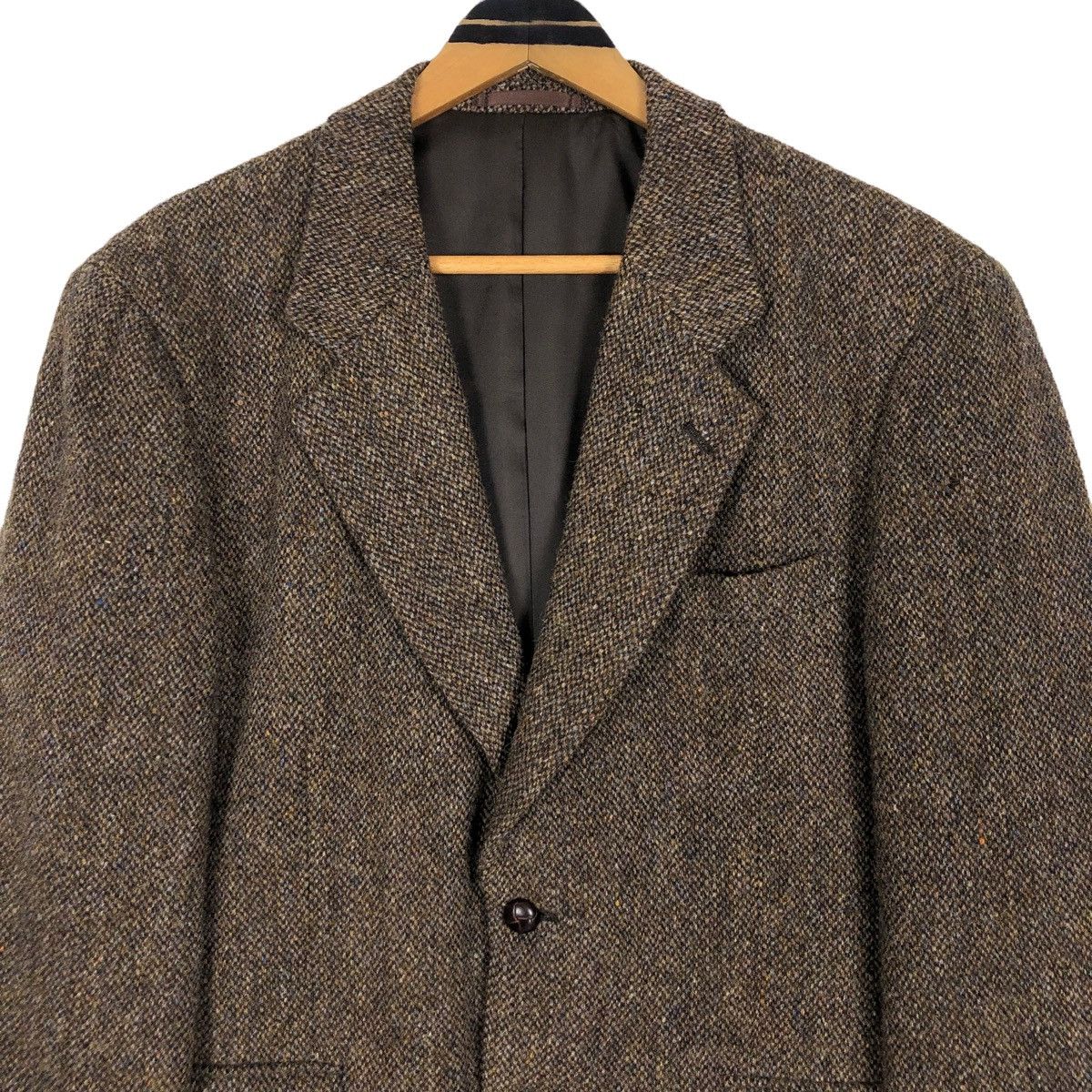 Harris Tweed Vintage 90s Harris Tweed x Resttime Excite Tweed Coat Size 38R - 5 Thumbnail