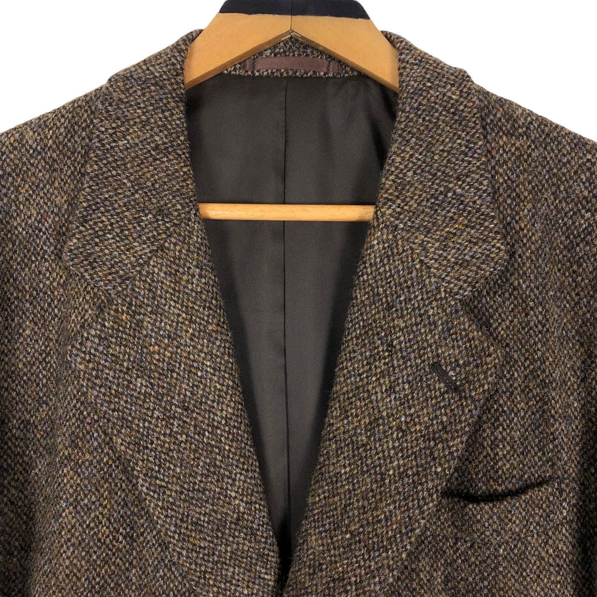 Harris Tweed Vintage 90s Harris Tweed x Resttime Excite Tweed Coat Size 38R - 6 Thumbnail