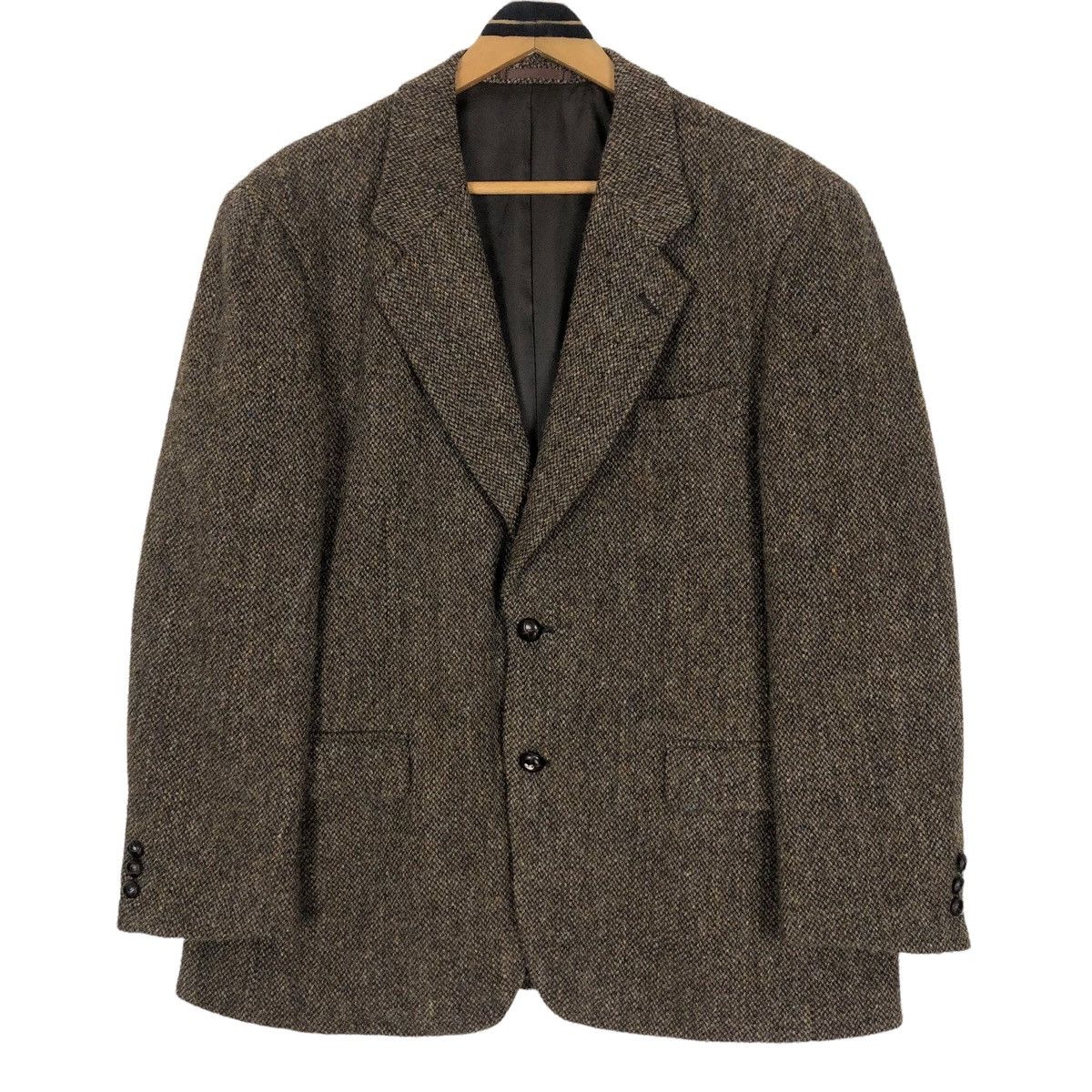 Harris Tweed Vintage 90s Harris Tweed x Resttime Excite Tweed Coat Size 38R - 1 Thumbnail