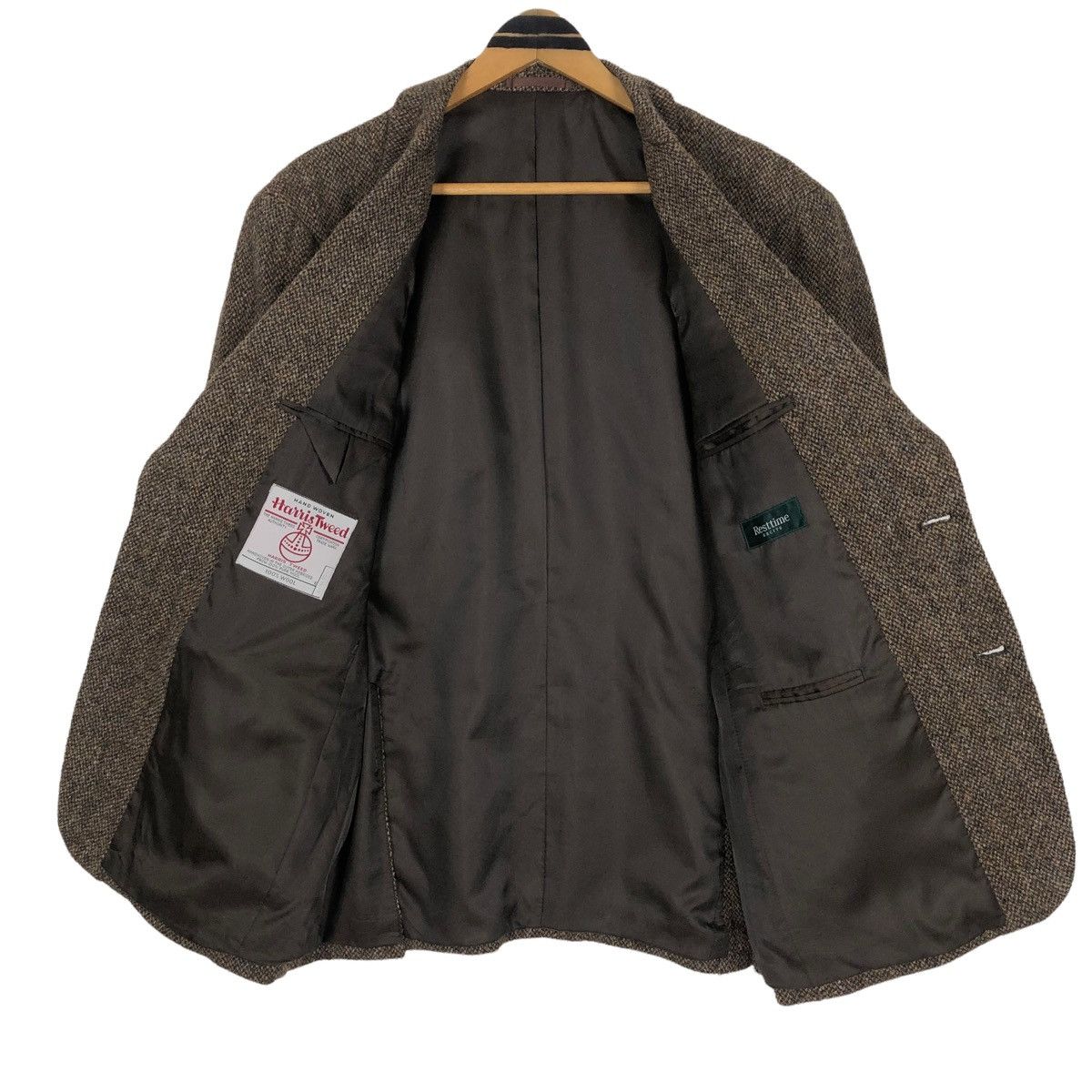 Harris Tweed Vintage 90s Harris Tweed x Resttime Excite Tweed Coat Size 38R - 8 Thumbnail