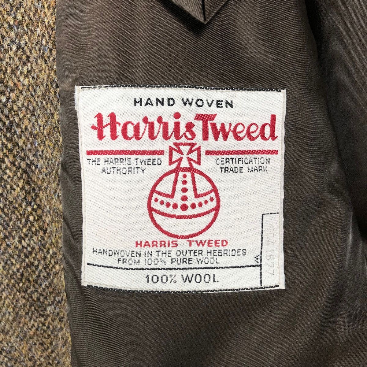 Harris Tweed Vintage 90s Harris Tweed x Resttime Excite Tweed Coat Size 38R - 9 Thumbnail