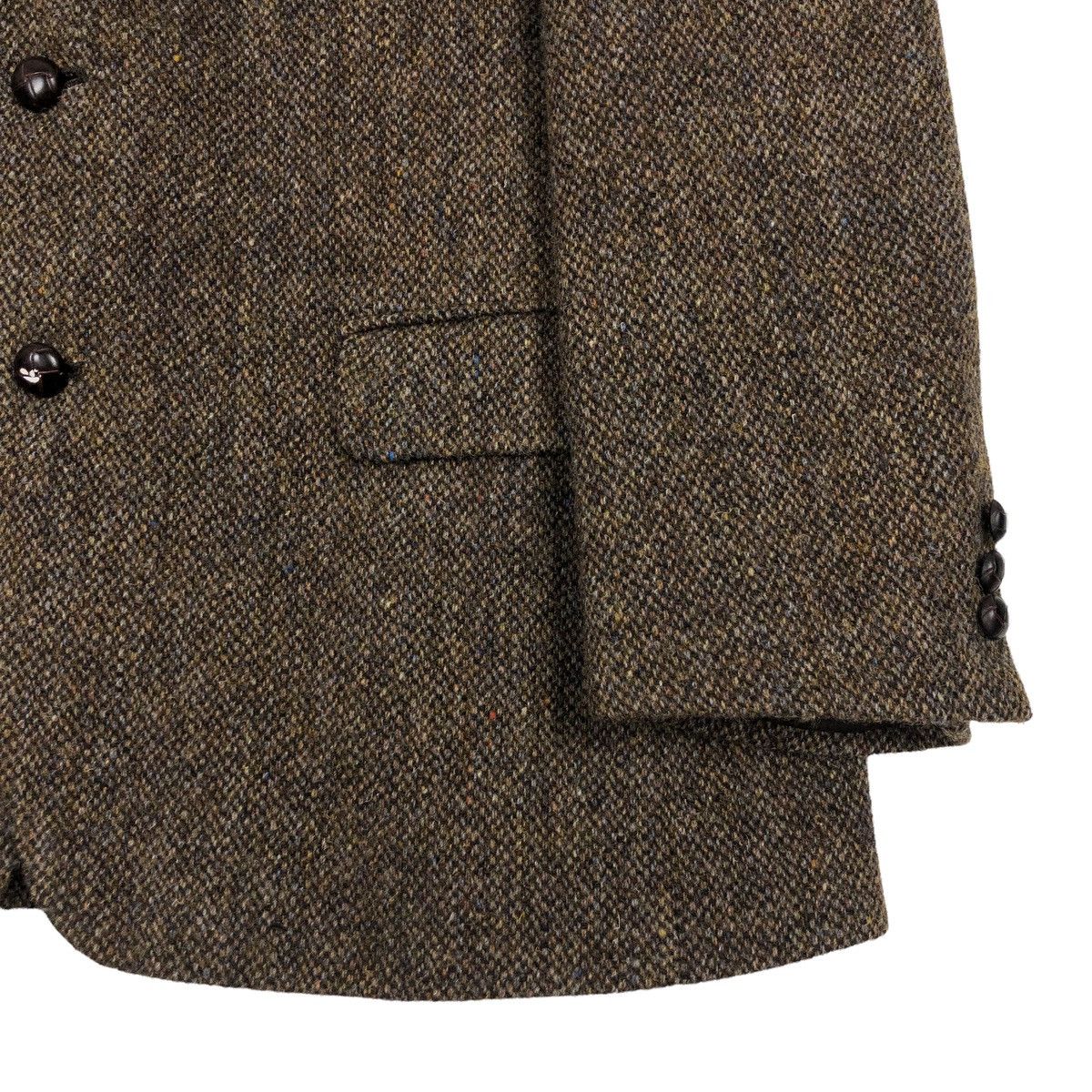 Harris Tweed Vintage 90s Harris Tweed x Resttime Excite Tweed Coat Size 38R - 4 Thumbnail