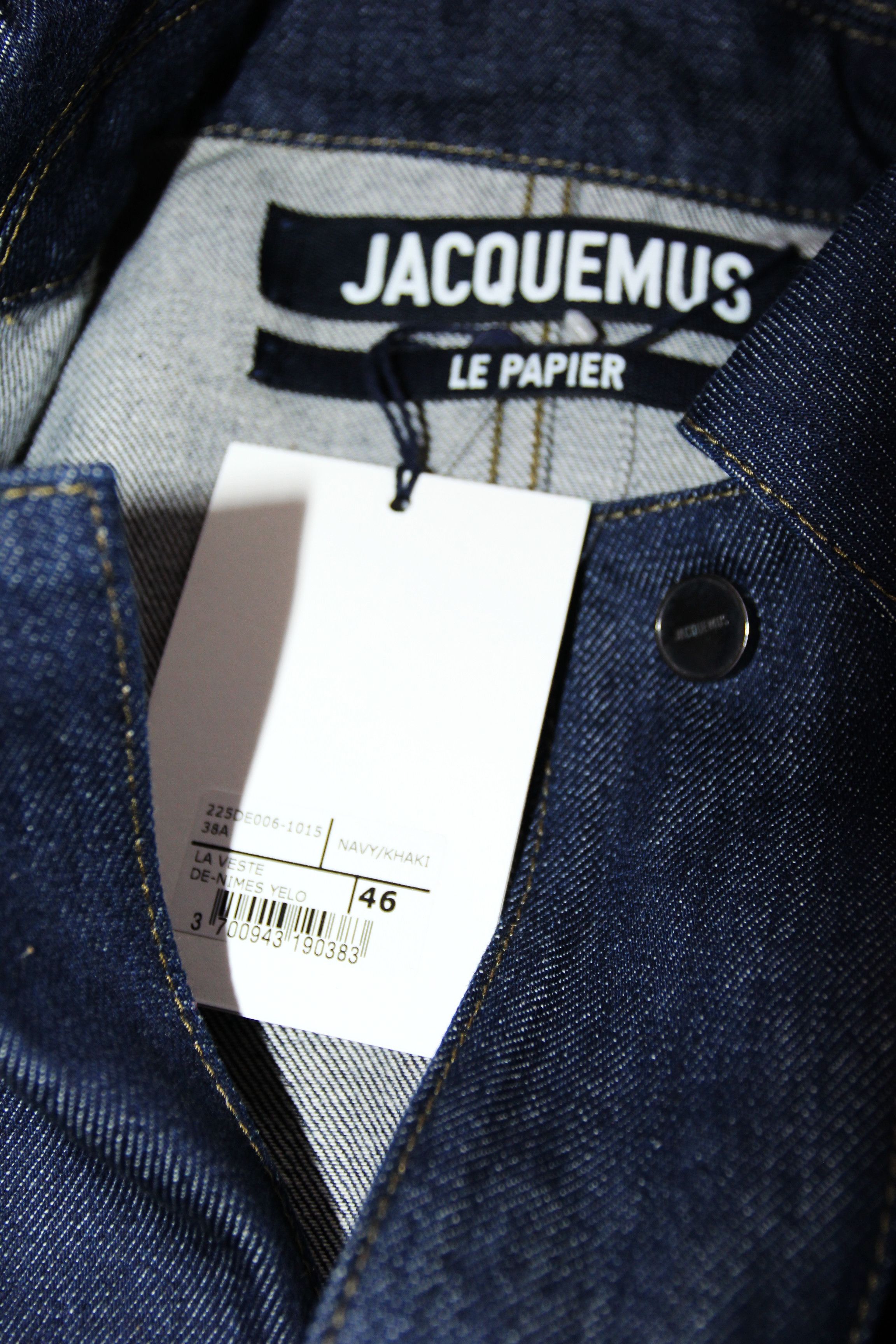 Jacquemus BNWT AW22 JACQUEMUS "LE PAPIER" LA VESTE DE-NIMES YELO 46 Size US S / EU 44-46 / 1 - 8 Thumbnail