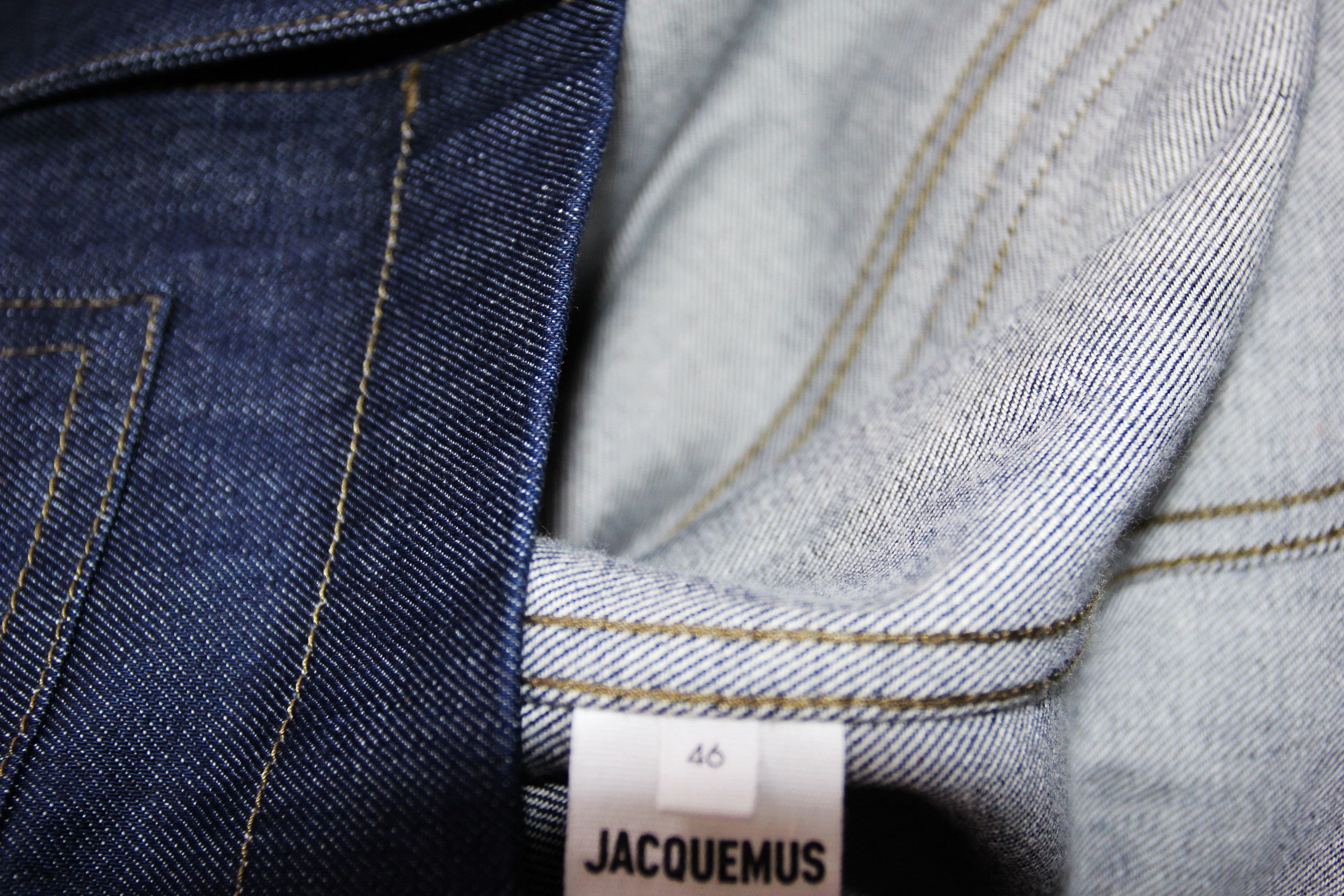 Jacquemus BNWT AW22 JACQUEMUS "LE PAPIER" LA VESTE DE-NIMES YELO 46 Size US S / EU 44-46 / 1 - 9 Thumbnail