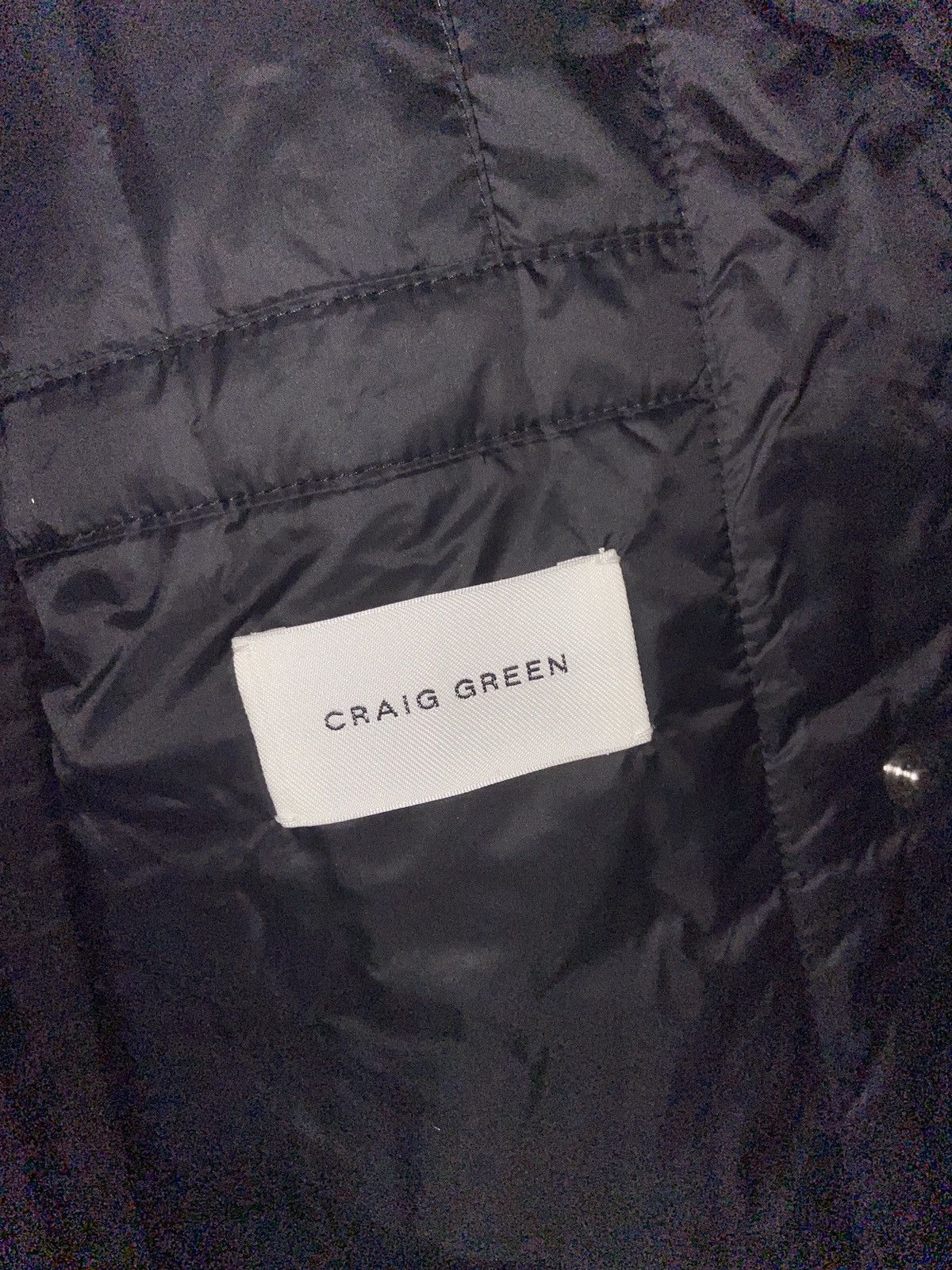 Craig Green Quilted Liner Jacket insulated technical satin M