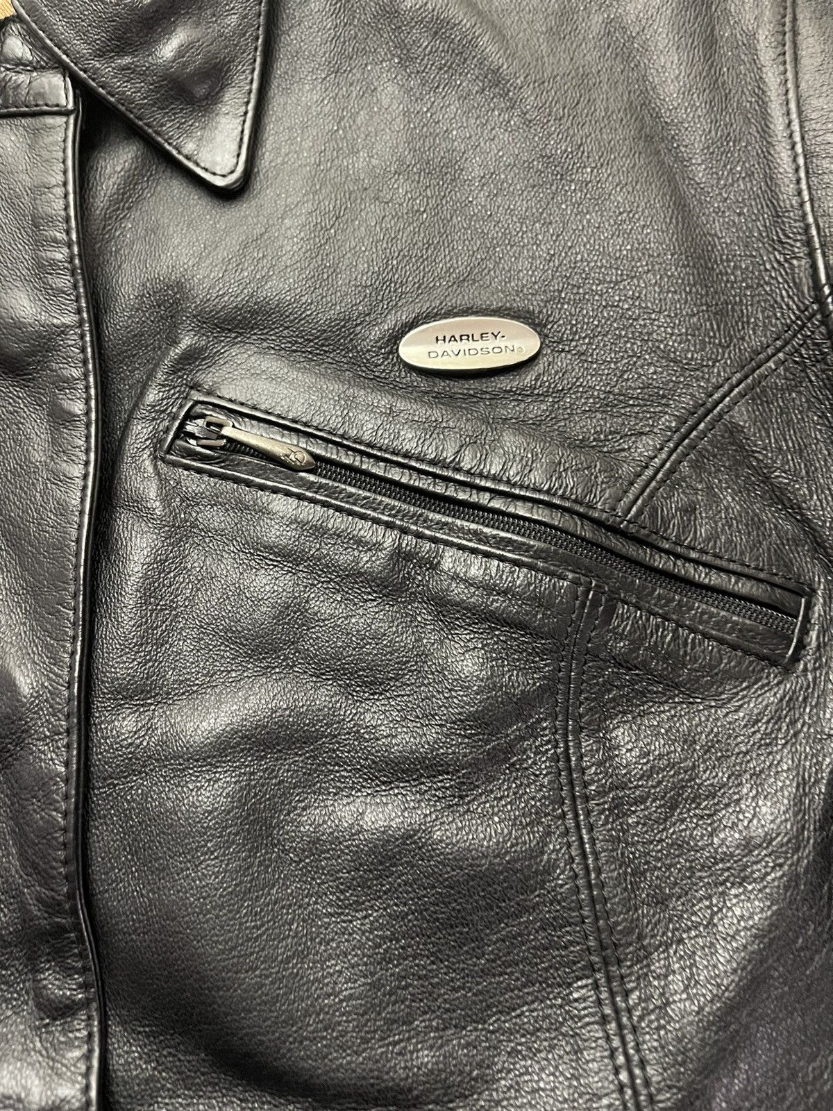 Harley Davidson × Vintage Harley Davidson vintage Y2K racing leather biker jacket Size US M / EU 48-50 / 2 - 3 Thumbnail