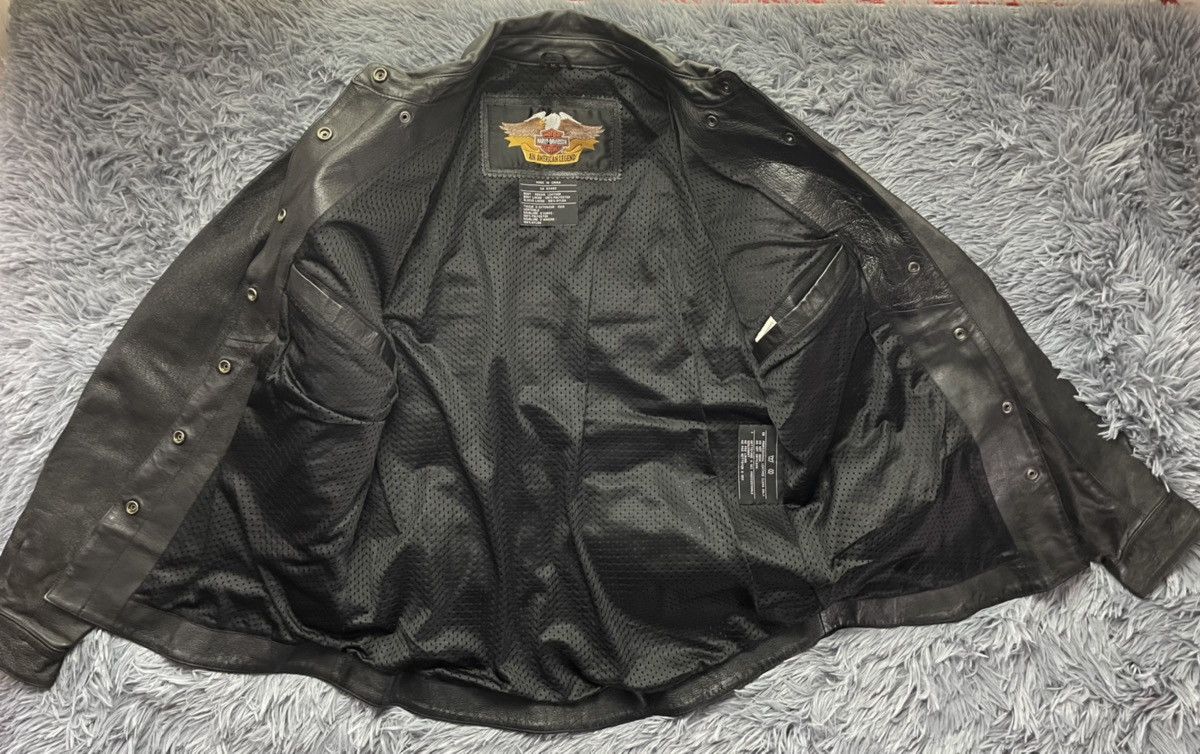 Harley Davidson × Vintage Harley Davidson vintage Y2K racing leather biker jacket Size US M / EU 48-50 / 2 - 4 Thumbnail