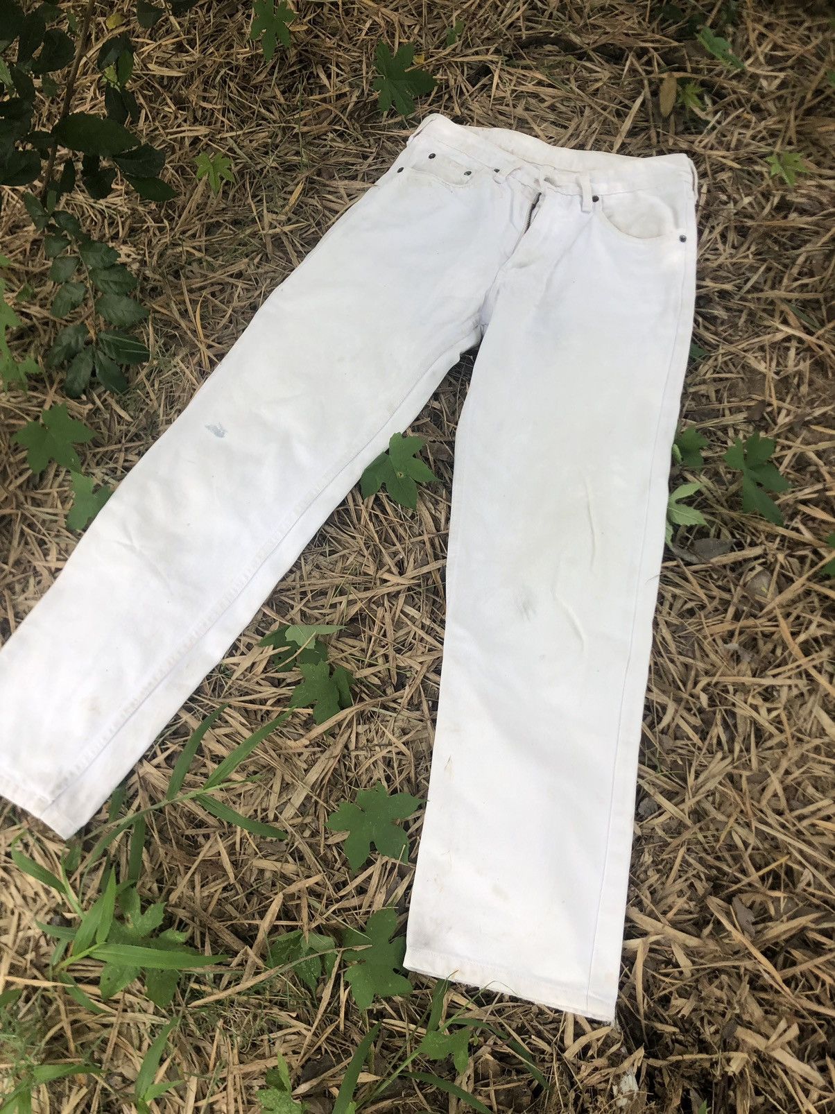 image of Vintage 80's 503 Levis White Jeans, Men's (Size 29)