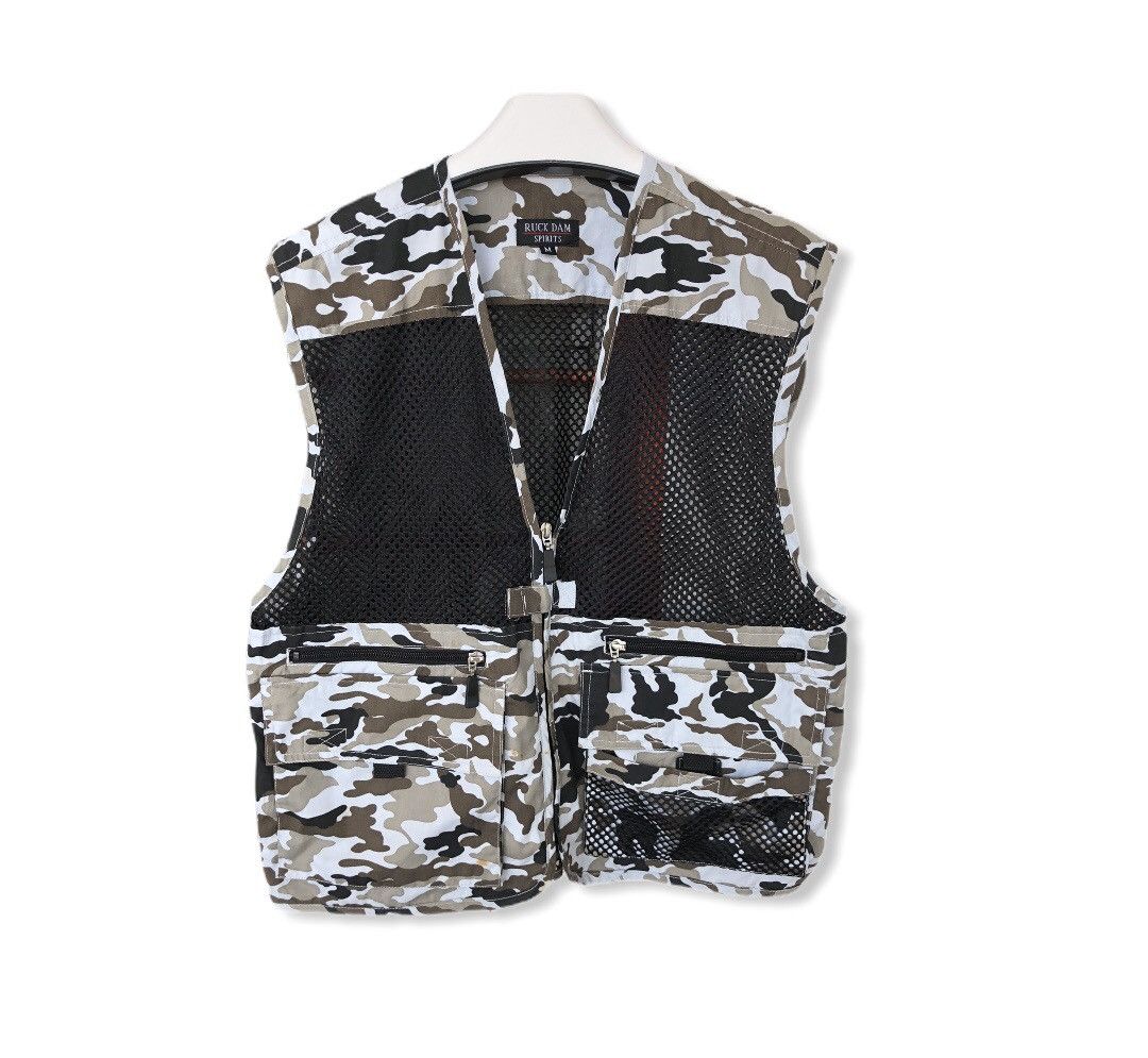 Vintage Vintage Ruck Dam Spirits Camouflage Vest Size US M / EU 48-50 / 2 - 1 Thumbnail