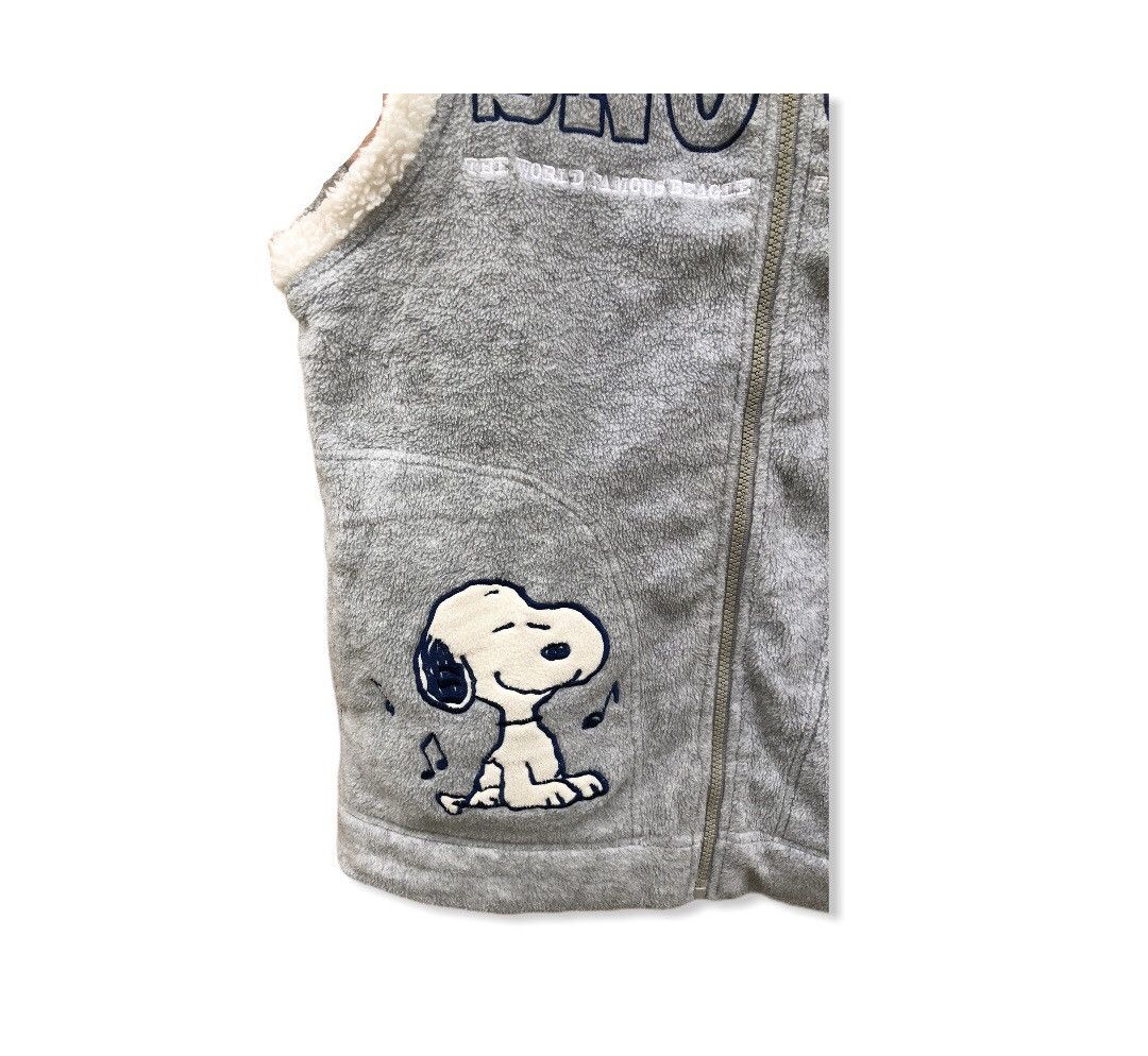 Peanuts × Vintage Vintage Snoopy Cartoon Fleece Vest Size US M / EU 48-50 / 2 - 3 Thumbnail