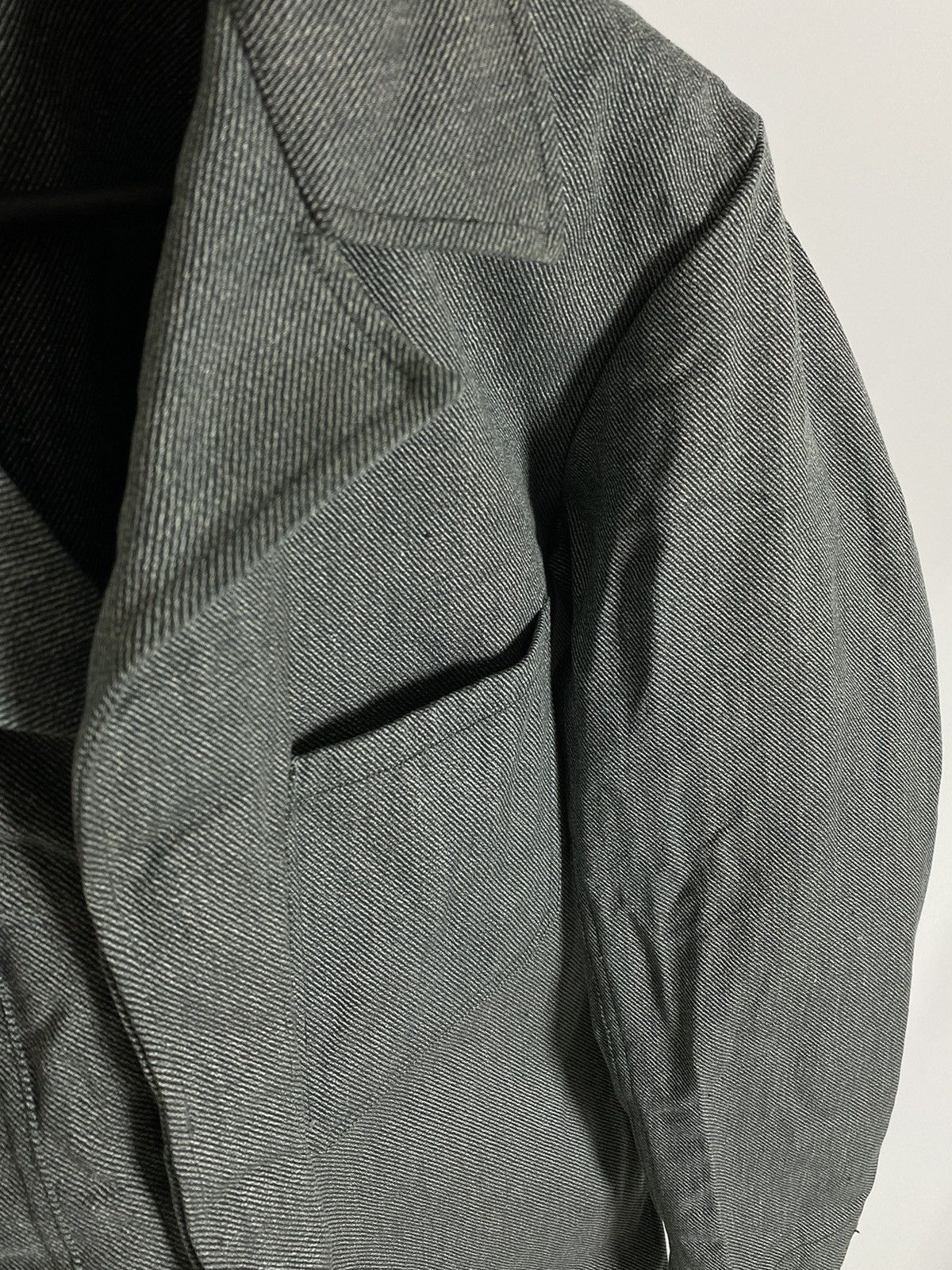 Le Laboureur 70s Vintage Swiss Salt and Pepper Chest Pocket Work Jacket Size US M / EU 48-50 / 2 - 8 Thumbnail
