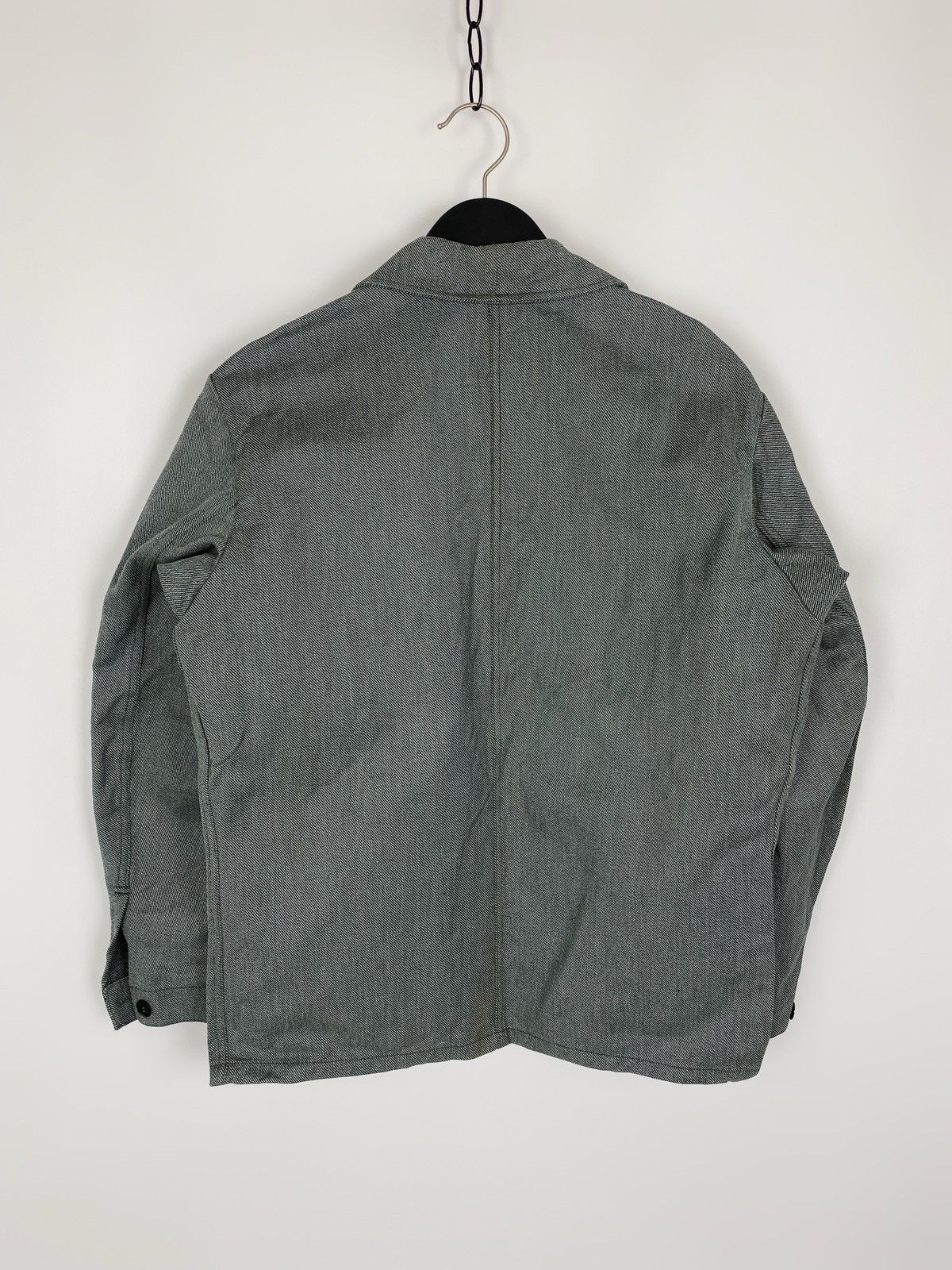 Le Laboureur 70s Vintage Swiss Salt and Pepper Chest Pocket Work Jacket Size US M / EU 48-50 / 2 - 12 Thumbnail