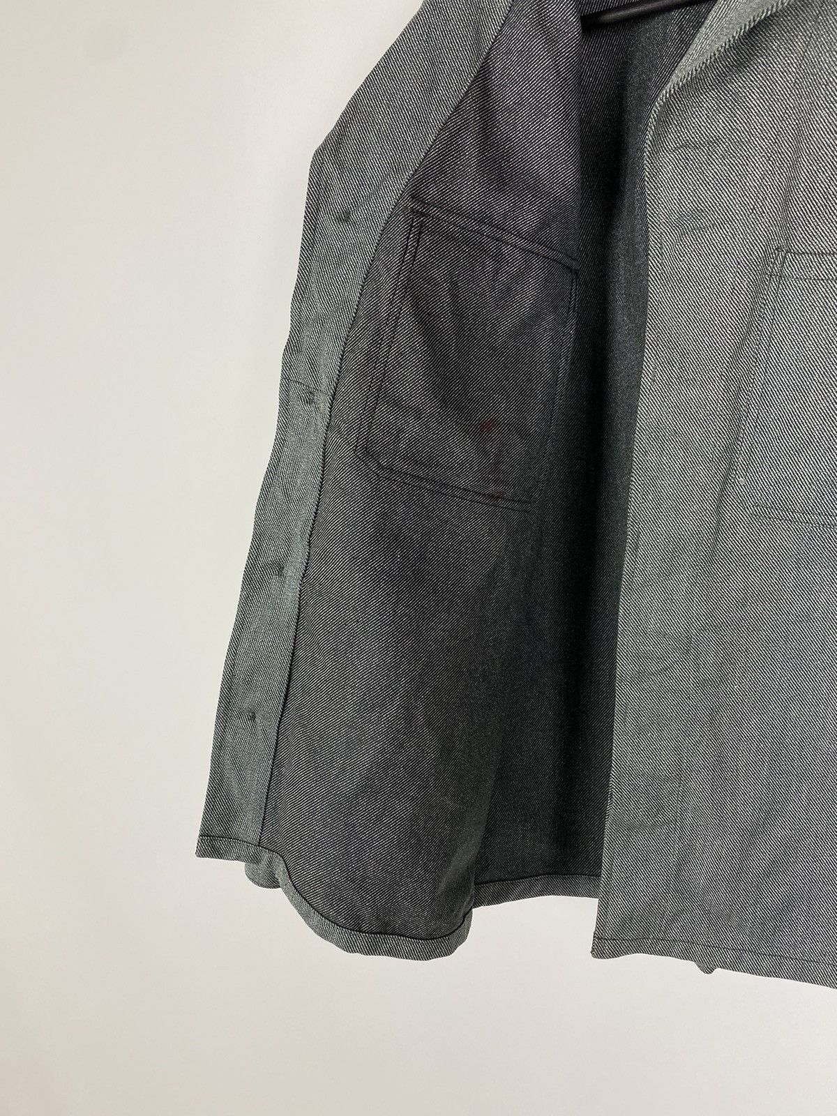 Le Laboureur 70s Vintage Swiss Salt and Pepper Chest Pocket Work Jacket Size US M / EU 48-50 / 2 - 16 Thumbnail