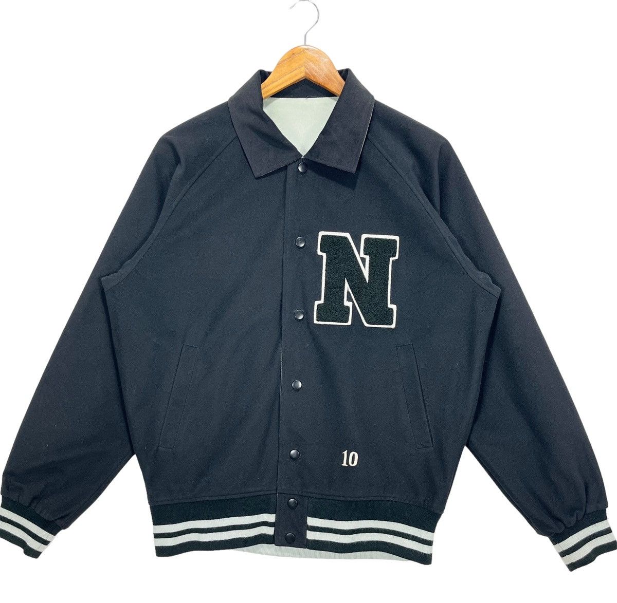 Vintage Descente Letter N 10 Reversible Light Jacket