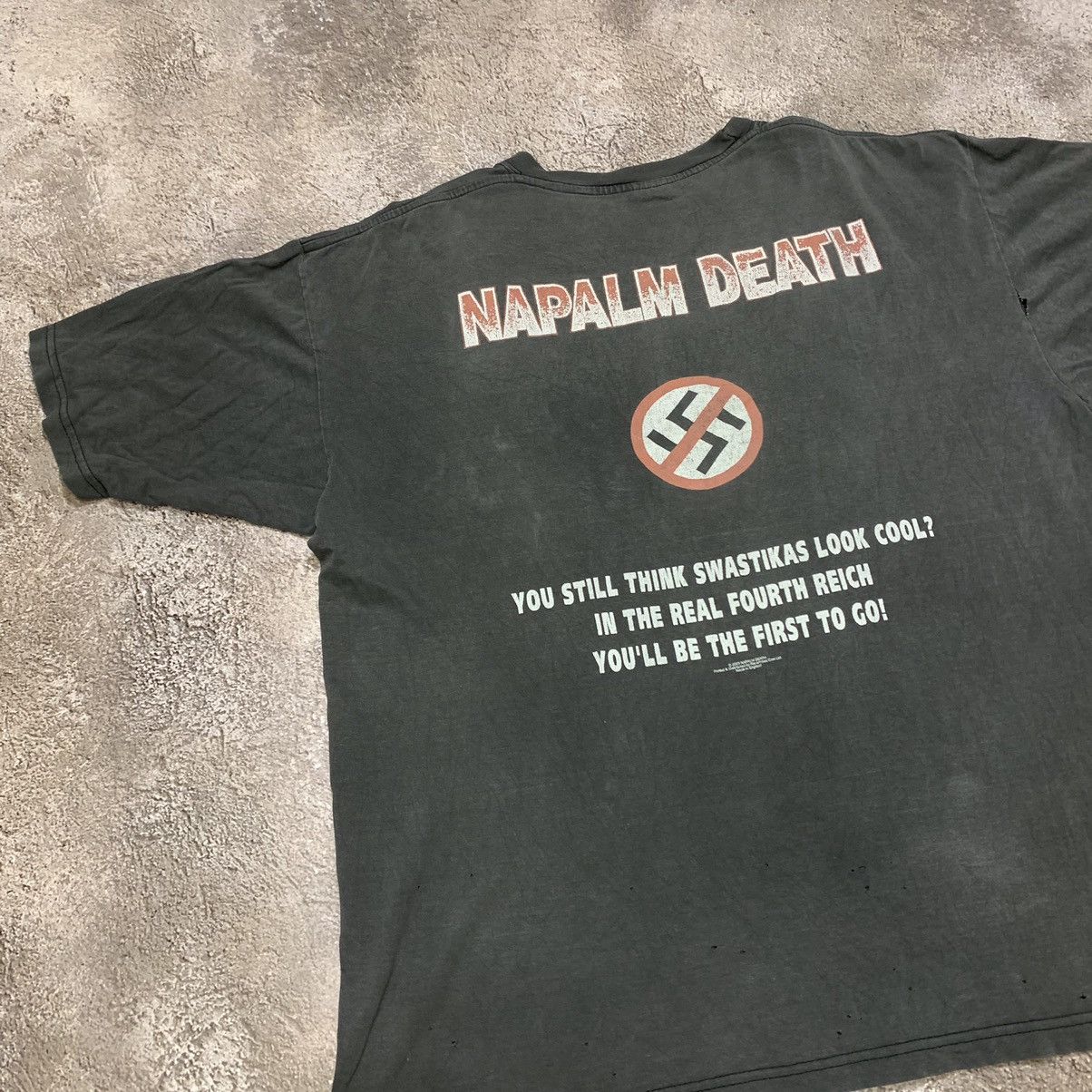 Band Tees vintage napalm death nazi punks f#ck off faded tee grail 90s Size US XL / EU 56 / 4 - 3 Thumbnail