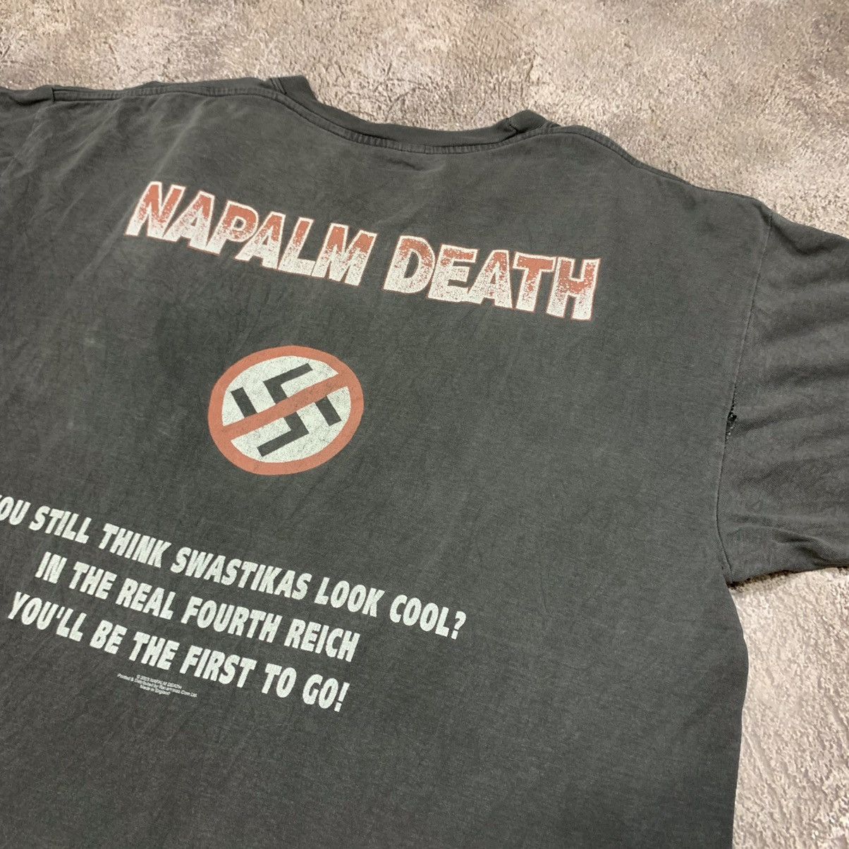 Band Tees vintage napalm death nazi punks f#ck off faded tee grail 90s Size US XL / EU 56 / 4 - 5 Thumbnail