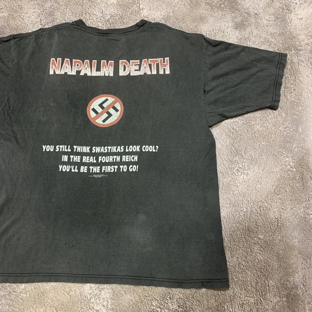 Band Tees vintage napalm death nazi punks f#ck off faded tee grail 90s Size US XL / EU 56 / 4 - 2 Thumbnail