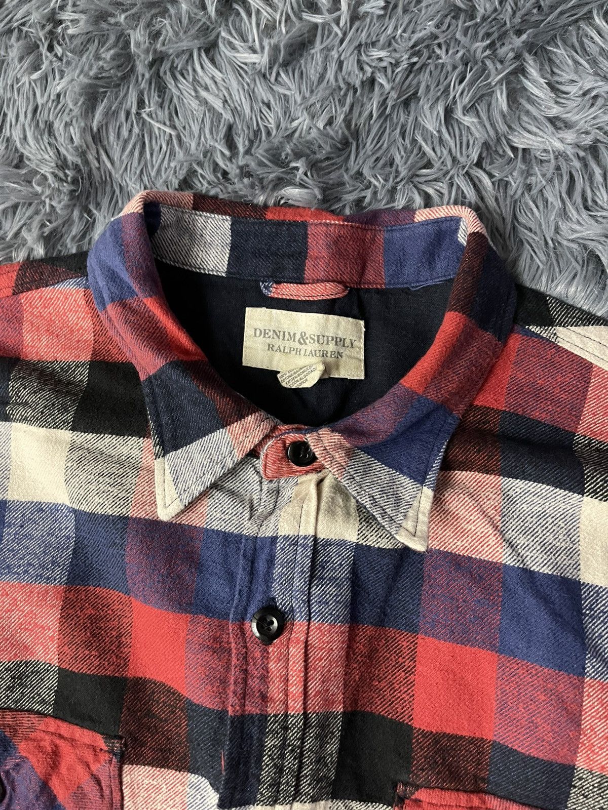 Denim & Supply Ralph Lauren × Flannel × Vintage Ralph Lauren Denim&Supply vintage 00s flannel shirt Size US XXL / EU 58 / 5 - 3 Thumbnail