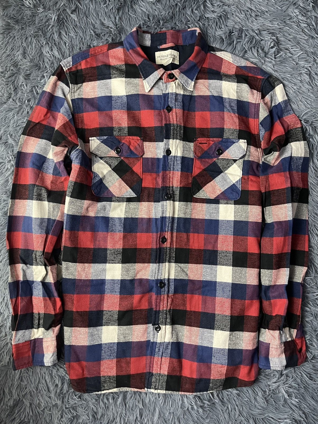 Denim & Supply Ralph Lauren × Flannel × Vintage Ralph Lauren Denim&Supply vintage 00s flannel shirt Size US XXL / EU 58 / 5 - 1 Thumbnail