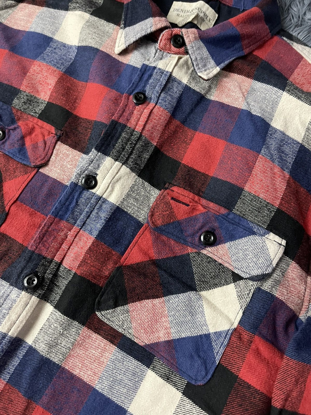 Denim & Supply Ralph Lauren × Flannel × Vintage Ralph Lauren Denim&Supply vintage 00s flannel shirt Size US XXL / EU 58 / 5 - 2 Thumbnail