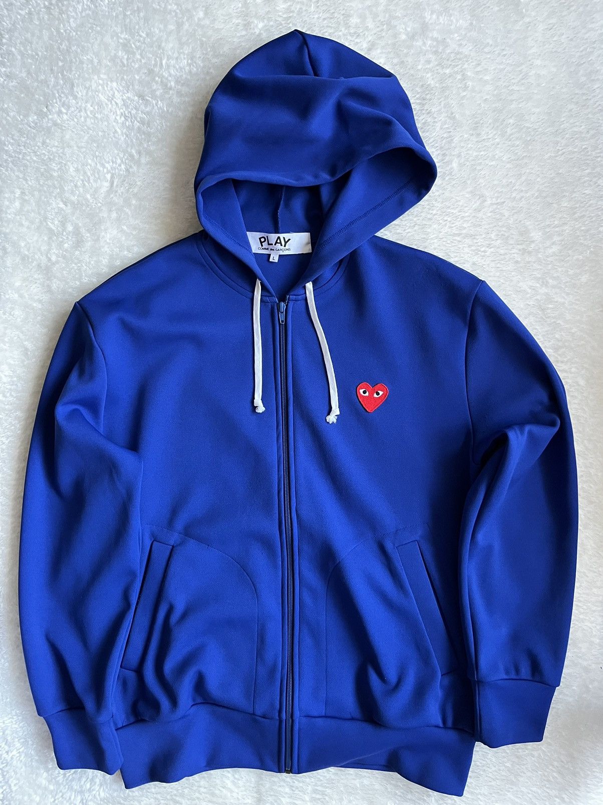 Comme Des Garçons Play - Embroidered logo hoodie