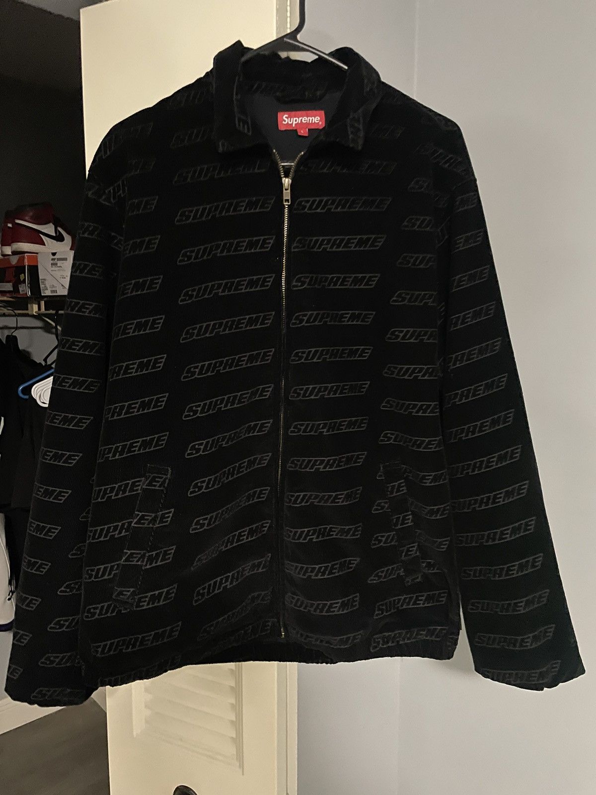 Supreme Debossed Logo Corduroy Jacket Supreme Debossed Logo