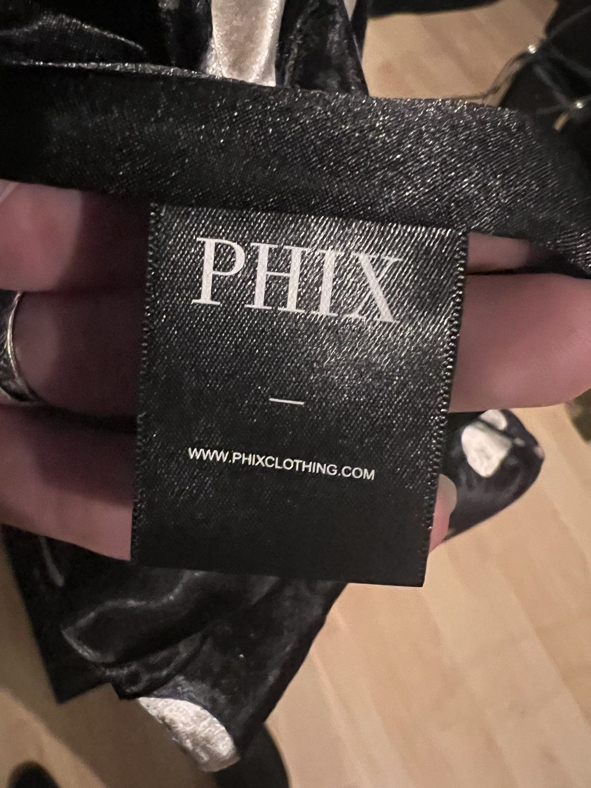 Phix Clothing Black Velvet Polka Dot Blazer Size 38R - 3 Thumbnail