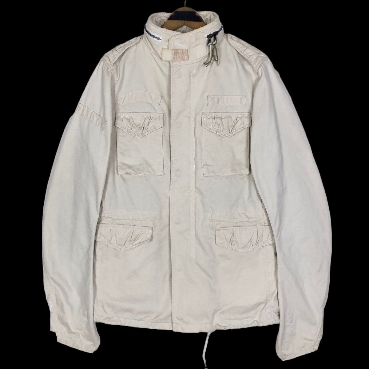 image of Vintage Junhashimoto M-65 Military Field Jacket in Off White, Men's (Size Small)