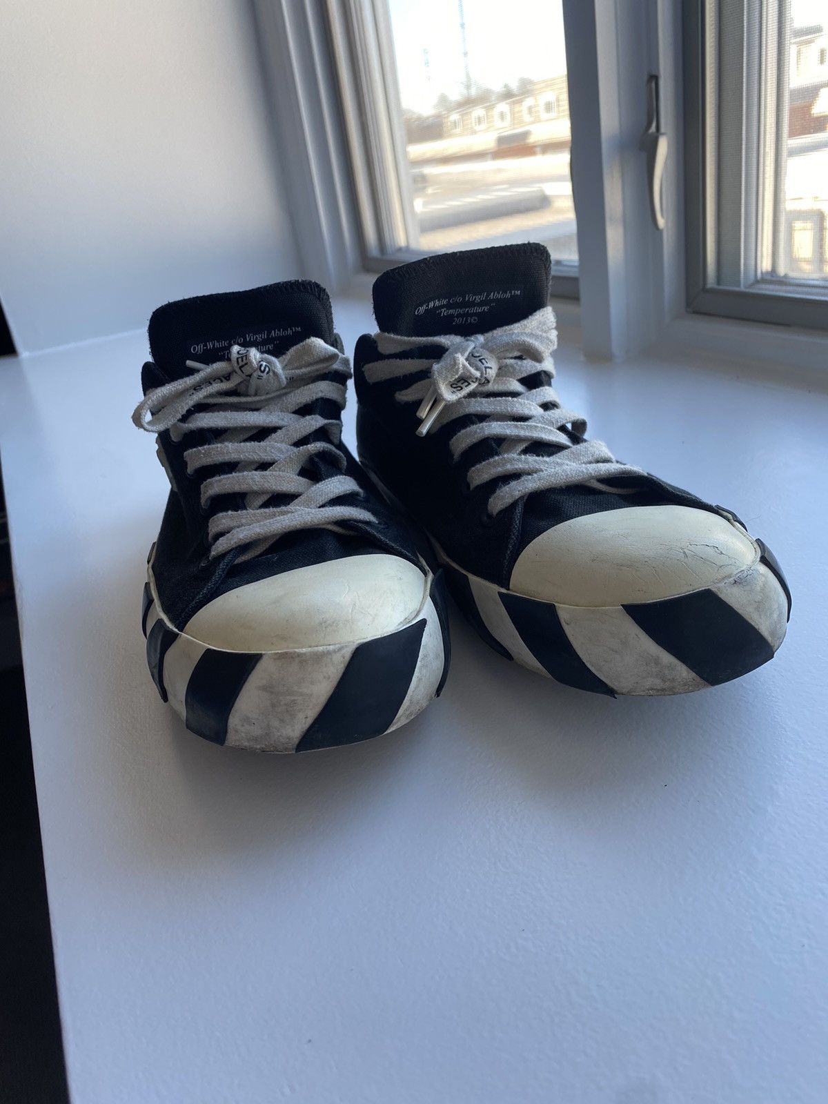 Off-White Off white converse vintage “Temperature” Size US 11.5 / EU 44-45 - 1 Thumbnail
