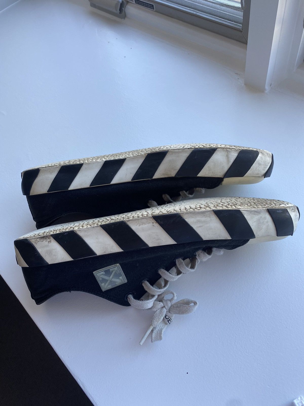 Off-White Off white converse vintage “Temperature” Size US 11.5 / EU 44-45 - 8 Thumbnail