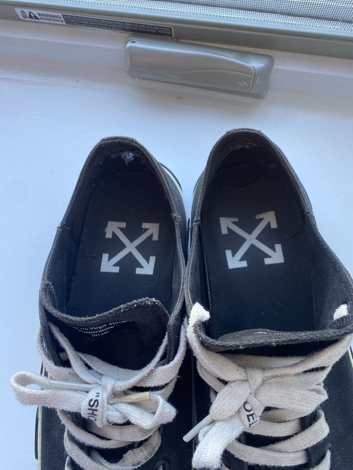 Off-White Off white converse vintage “Temperature” Size US 11.5 / EU 44-45 - 4 Thumbnail