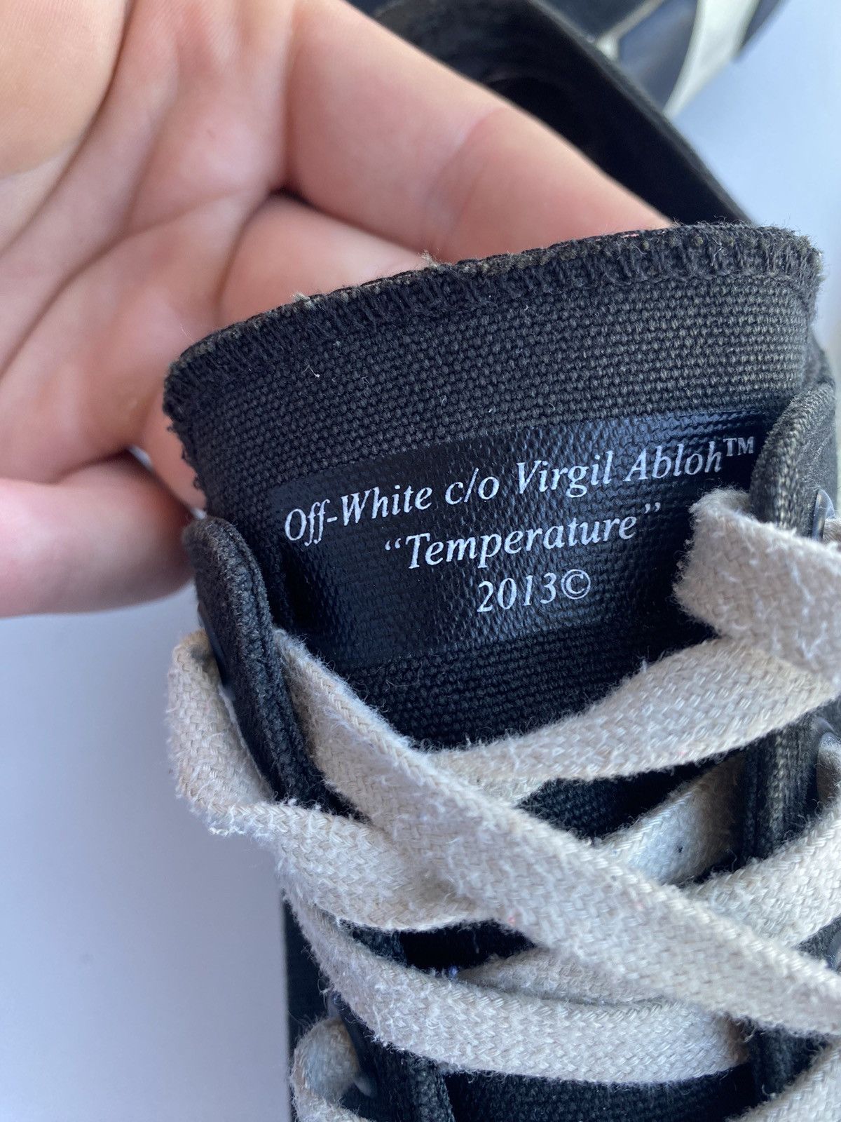 Off-White Off white converse vintage “Temperature” Size US 11.5 / EU 44-45 - 11 Thumbnail
