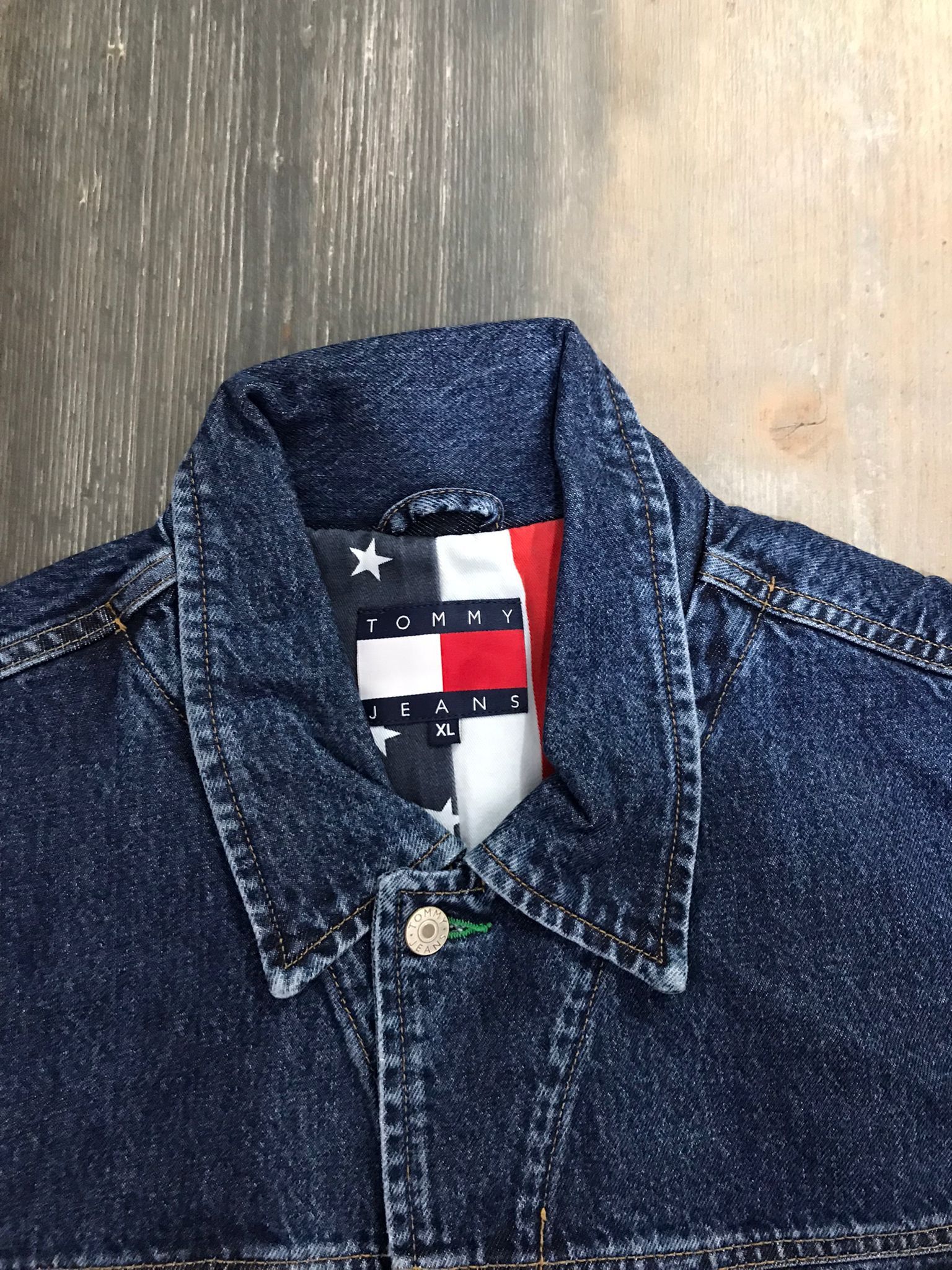 Tommy Hilfiger Tommy Hilfiger x Tommy Jeans 90s Unisex Denim Jacket Size US XL / EU 56 / 4 - 3 Thumbnail