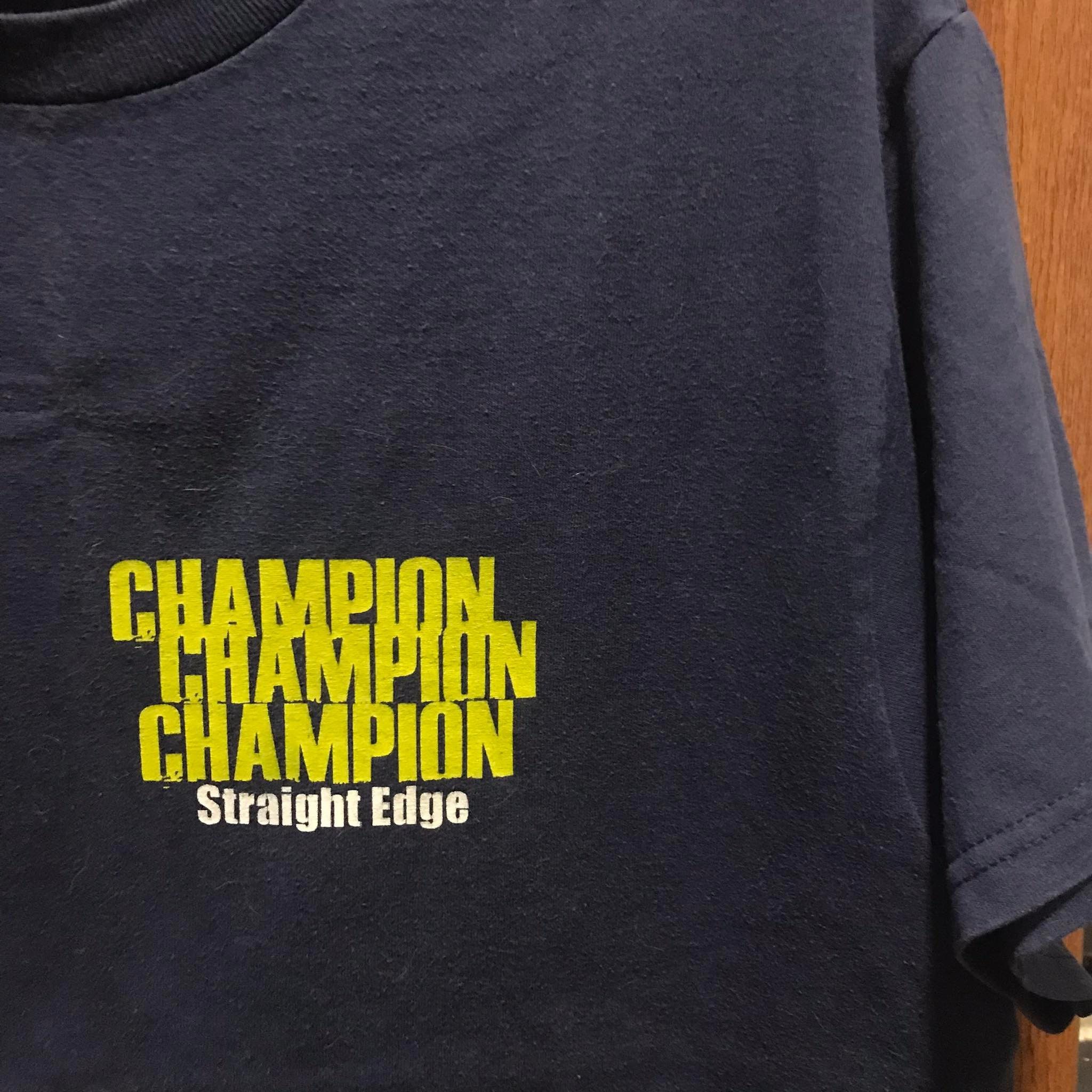 Band Tees Champion Straight Edge Hardcore Punk Band Tee 00s Size US L / EU 52-54 / 3 - 3 Thumbnail