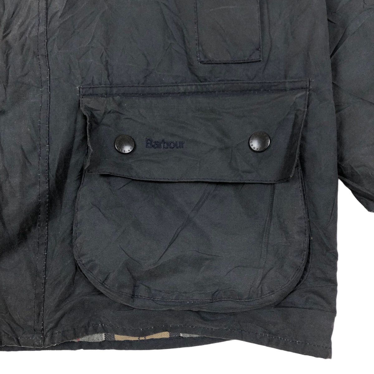 Barbour Vintage Barbour Beaufort Waxed Cotton Light Jacket Size US L / EU 52-54 / 3 - 6 Thumbnail